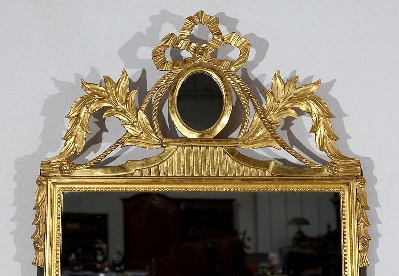 Golden Wood Mirror, Louis XVI Style, Early 20th Century photo for sale