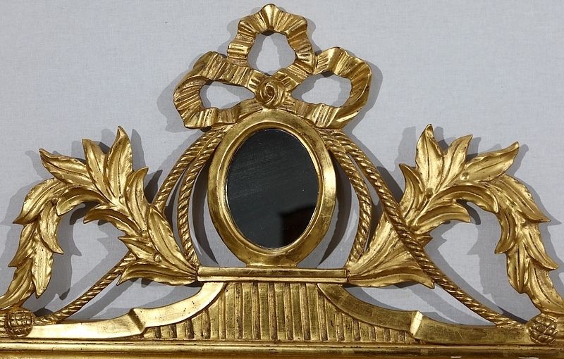 Golden Wood Mirror, Louis XVI Style, Early 20th Century photo Home Decor