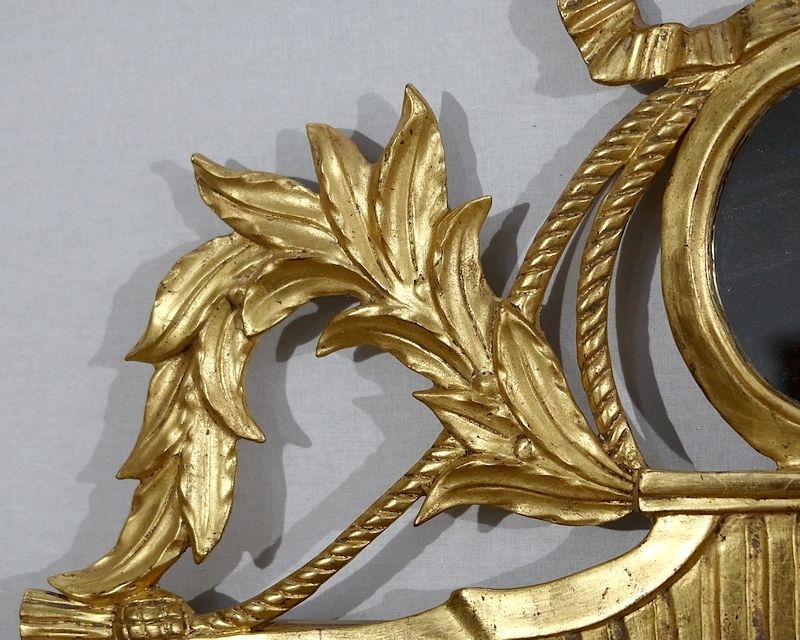 Golden Wood Mirror, Louis XVI Style, Early 20th Century photo vinterior
