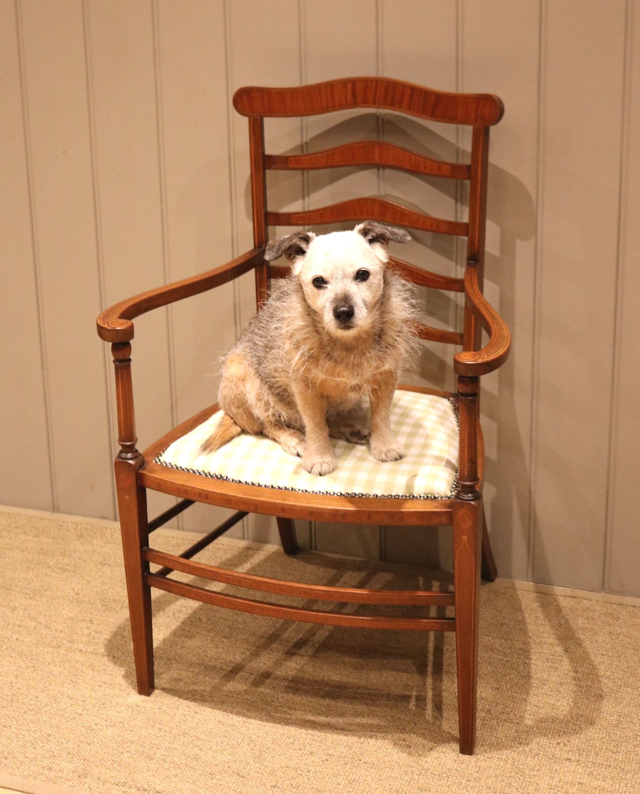 Edwardian Mahogany Armchair, 1910s photo vinterior