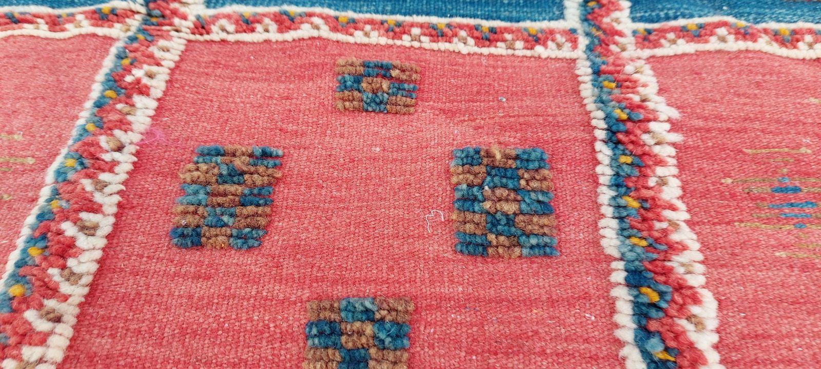 No Custom Fee/ 6.5×3.2 Ft Colourful Moroccan Beber Rug. Handwoven Camel Hair Carpet photo buy