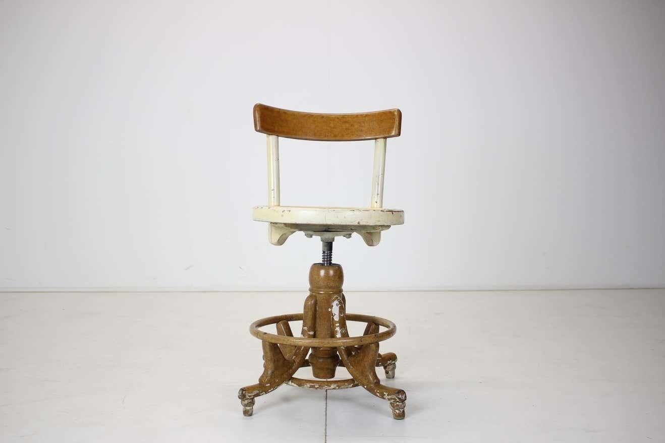 Wooden Height Adjustable Chair,Czechoslovakia, 1920s photo furniture