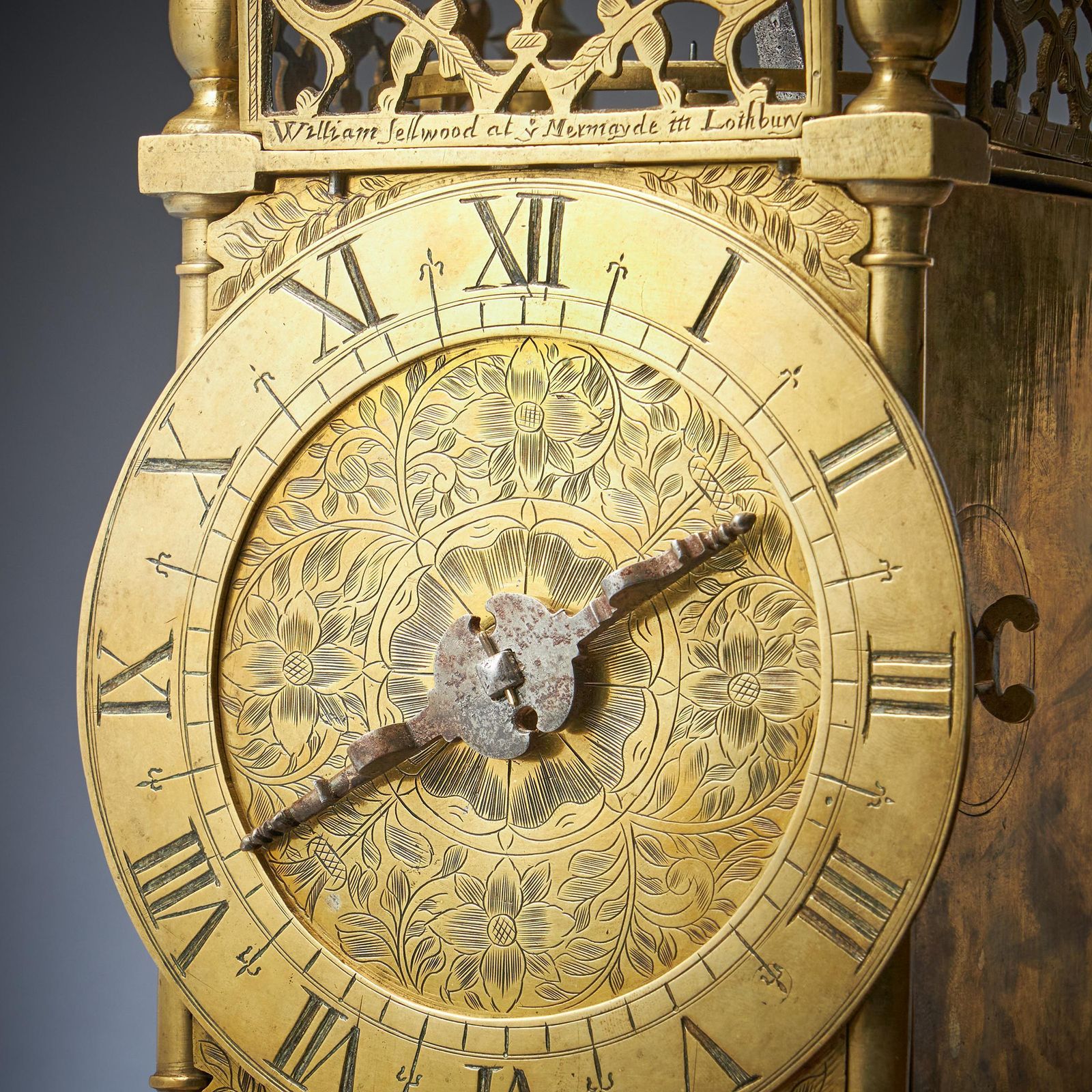 17th Century First Period Lantern Clock By William Sellwood – Original Balance photo vintage