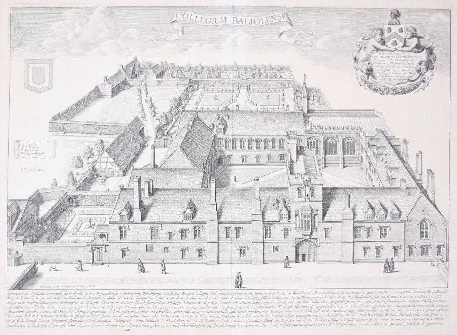 David Loggan: Balliol College, Oxford Engraving (1675)