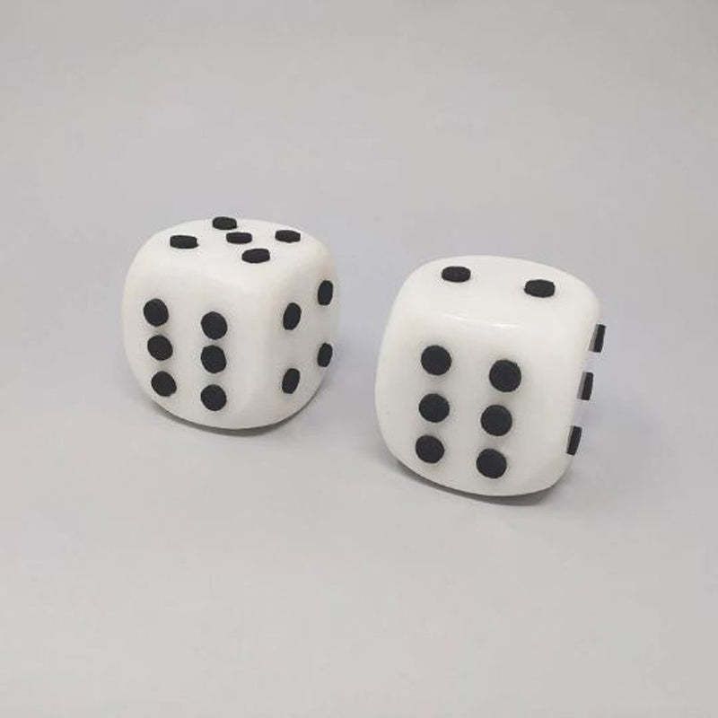 1970s Stunning Pair Of Big Italian Marble Dices photo for sale