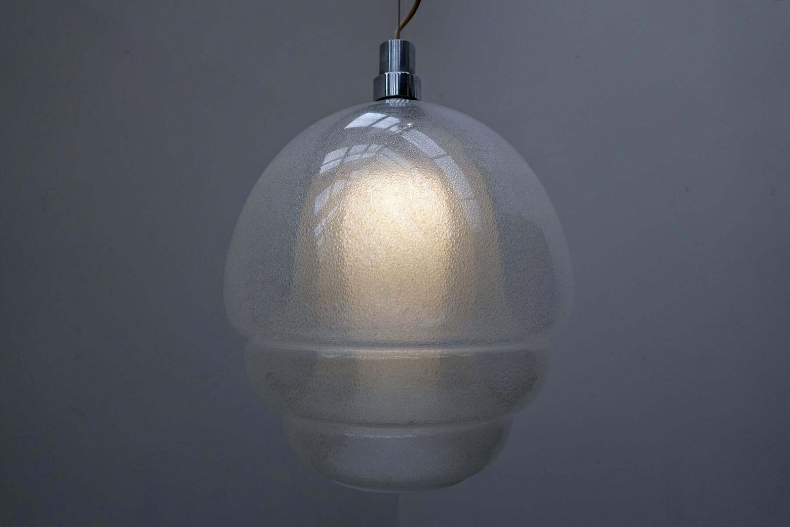Mid Century Modern Pendant Light By Carlo Nason For Mazzega, Murano Glass, Italy photo 5806.0