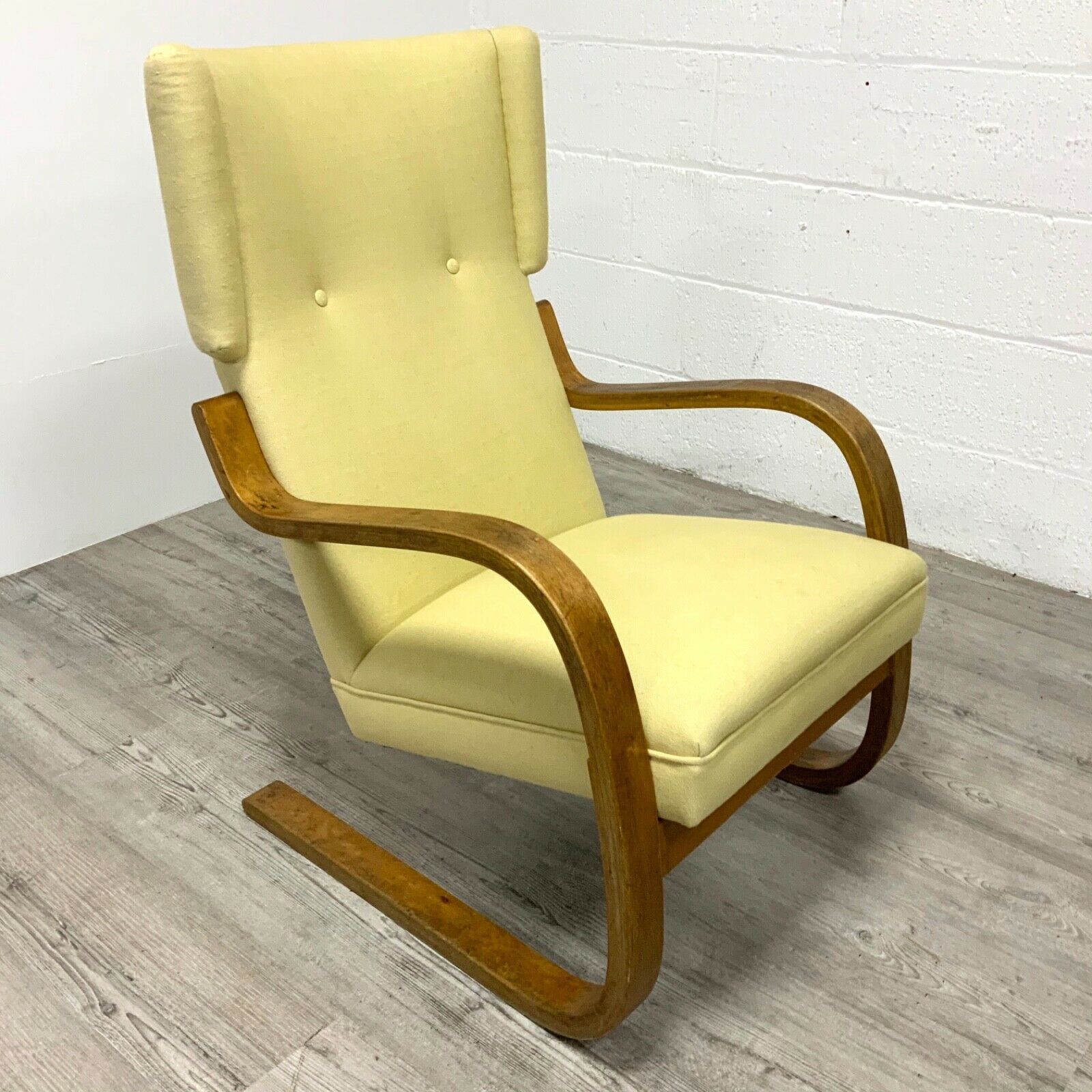An Early Alvar Aalto No2 Model 401 Bent Plywood Lounge Chair Finmar / Artek photo vinterior