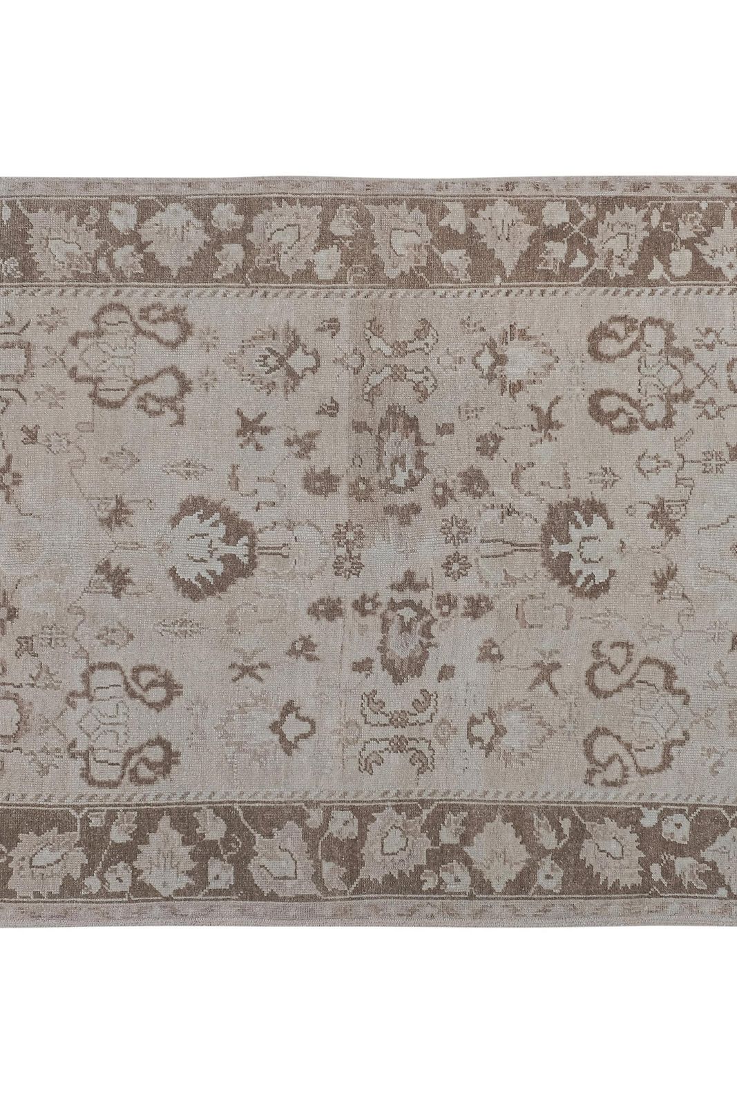 Tribal Mid 20th Century Handmade Turkish Anatolian Accent Carpet In Tan photo for sale