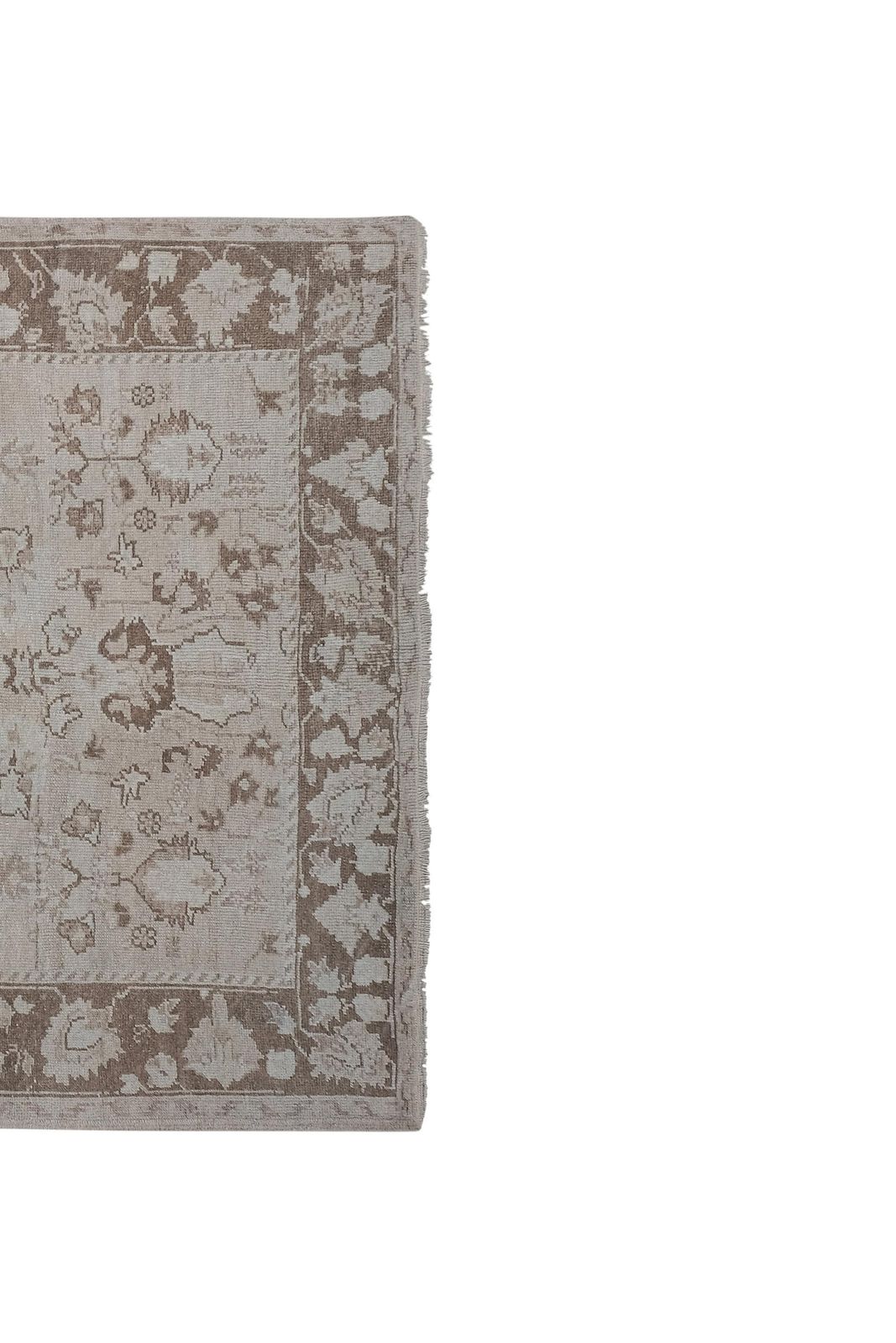 Tribal Mid 20th Century Handmade Turkish Anatolian Accent Carpet In Tan photo Textiles