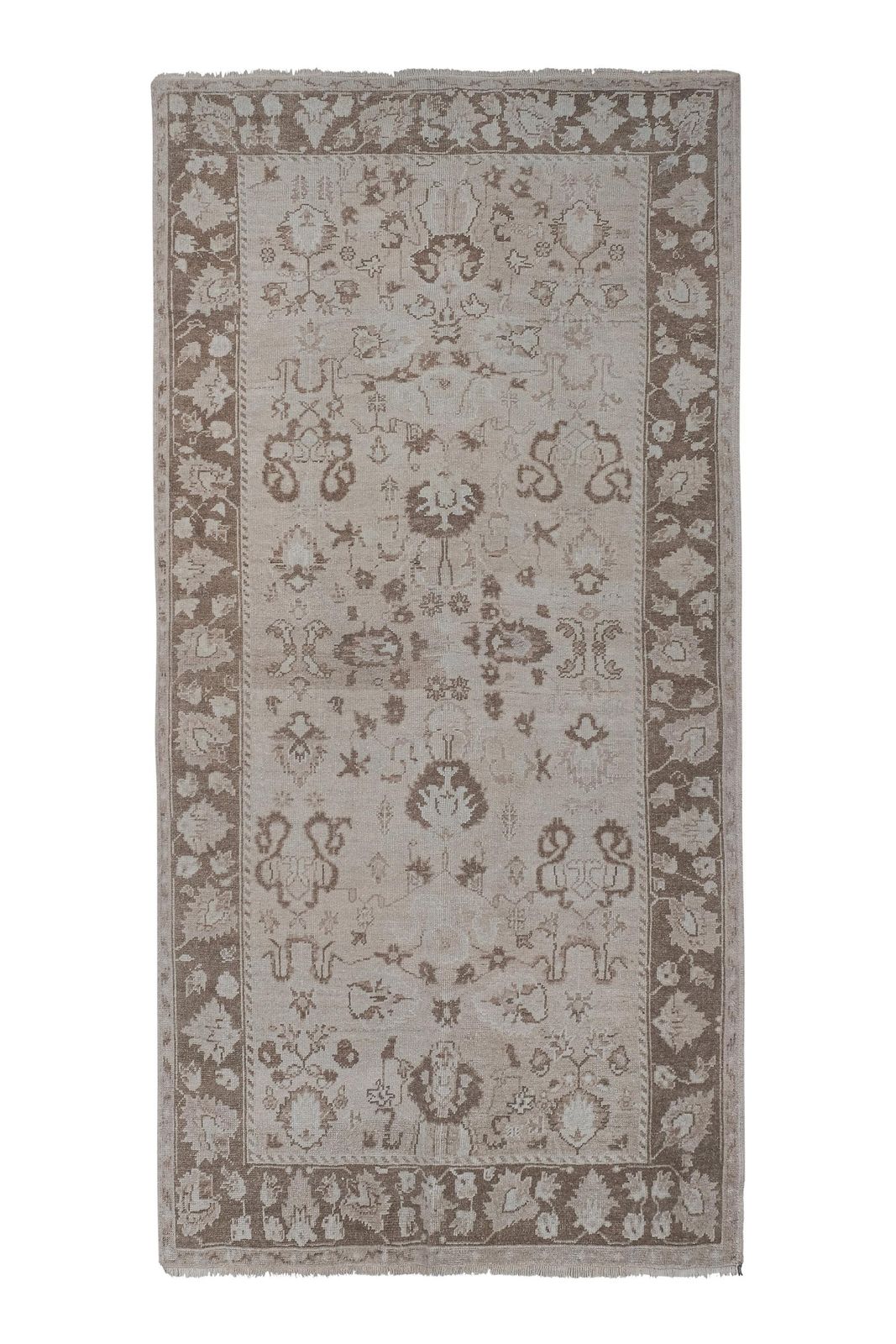 photo vinterior Tribal Mid 20th Century Handmade Turkish Anatolian Accent Carpet In Tan