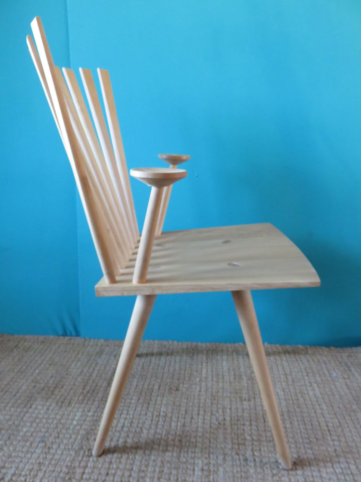 Pair Of "Mikado" Maple Armchairs By J. Foersom And P. Hjort Lorenzen, Danemark photo for sale
