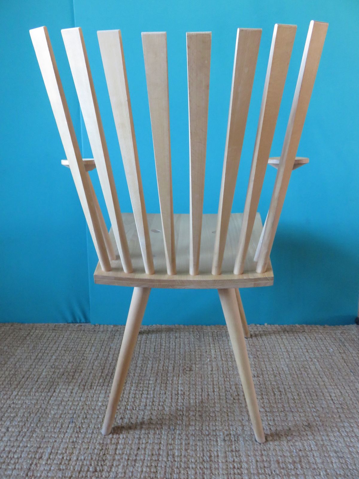 Pair Of "Mikado" Maple Armchairs By J. Foersom And P. Hjort Lorenzen, Danemark photo 900.0