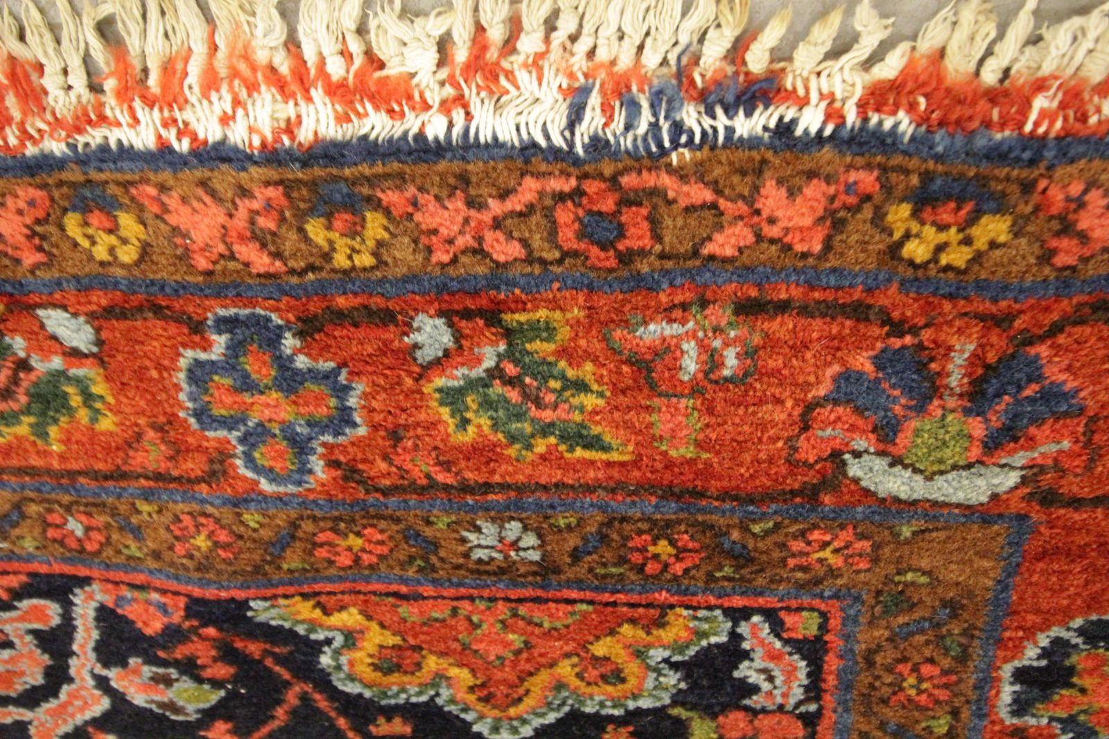1800.0 Vintage Floral Area Rug Handmade Oriental Wool Living Room Rug photo