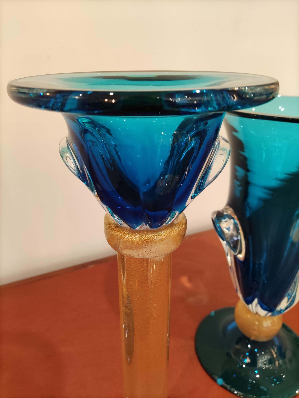 Alberto Donà Set Of 3 Pièces '2 Candlesticks And 1 Vase' photo for sale