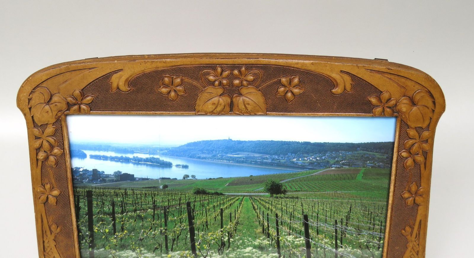 Art Nouveau Picture Frame In Vulcanized Fibre photo Home Decor