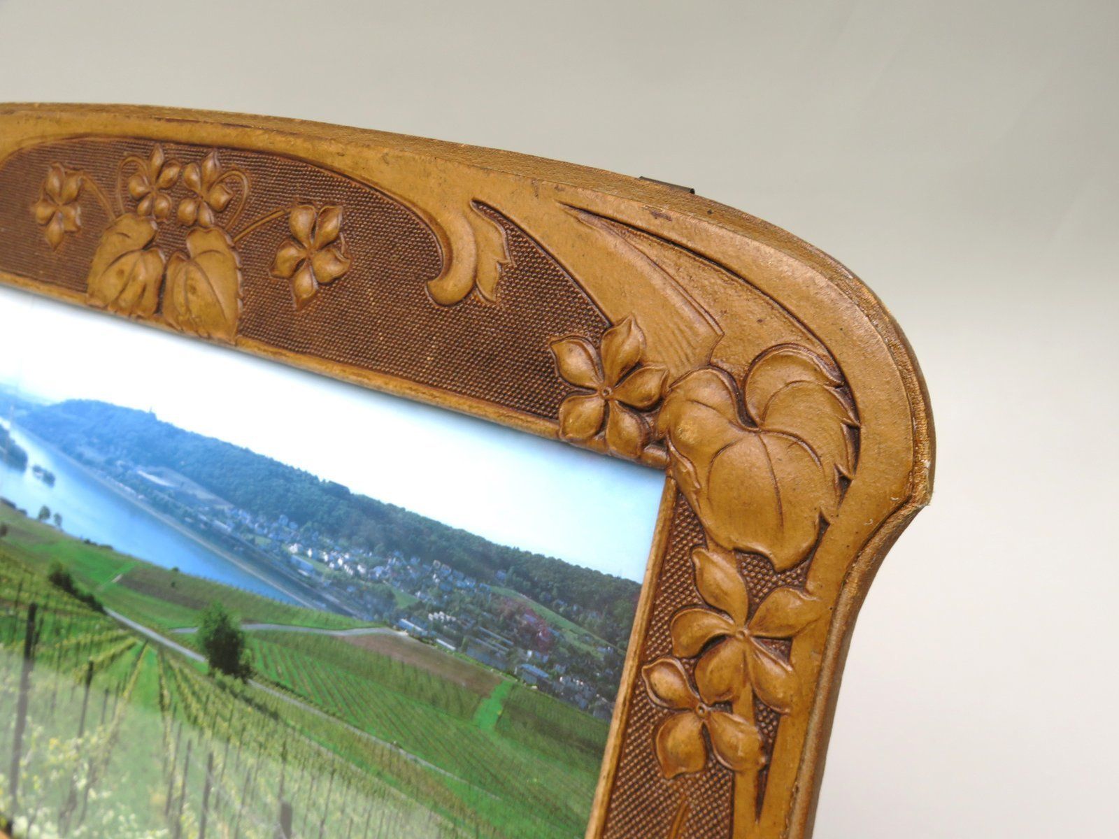 photo for sale Art Nouveau Picture Frame In Vulcanized Fibre