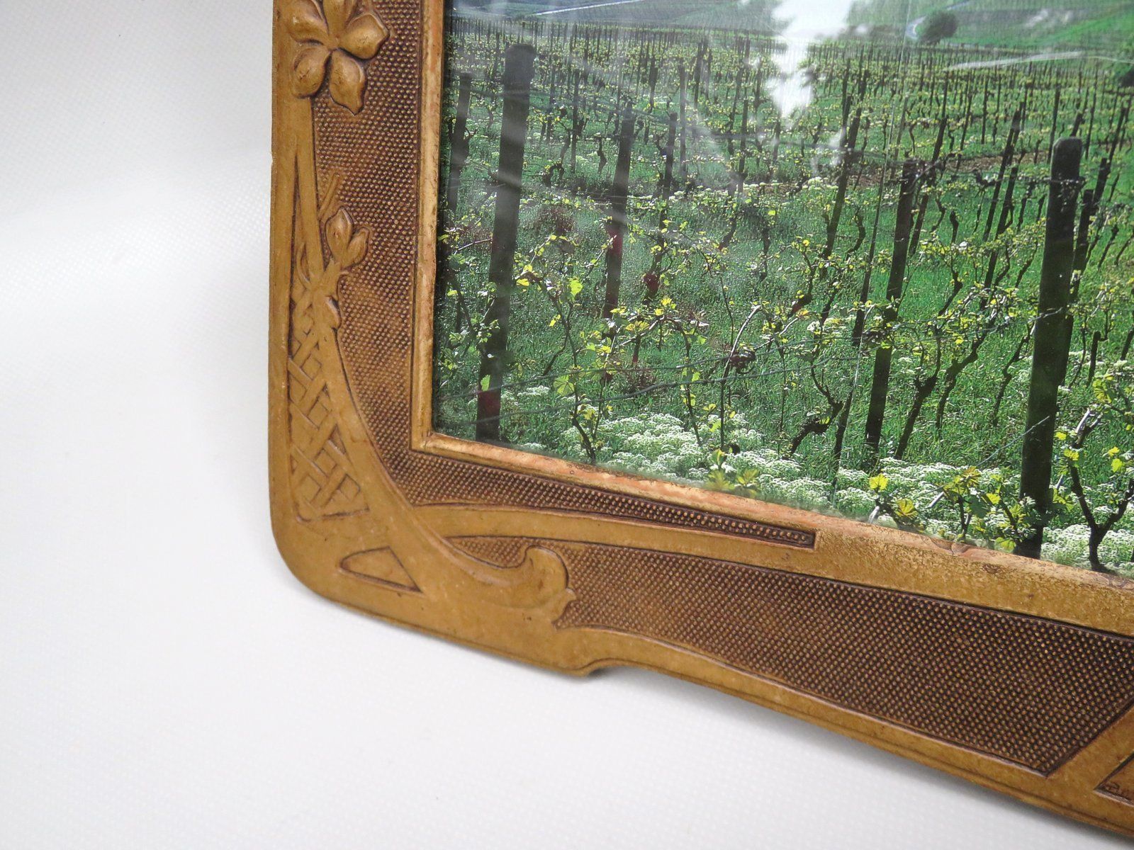 photo vinterior Art Nouveau Picture Frame In Vulcanized Fibre