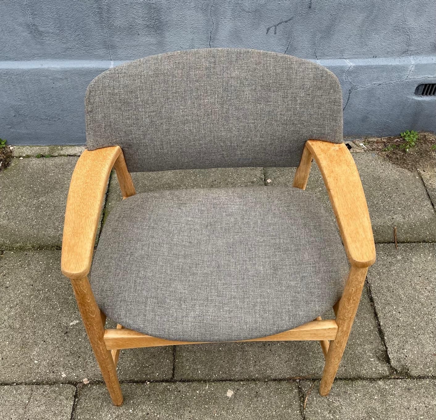 photo for sale Armchair In Oak By Aksel Bender Madsen For Fritz Hansen 1960s