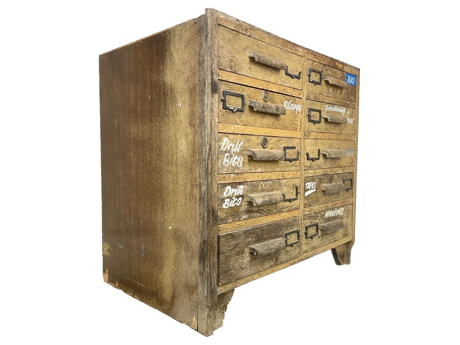 Mid 20th Century Industrial Oak Chest Of Drawers photo furniture