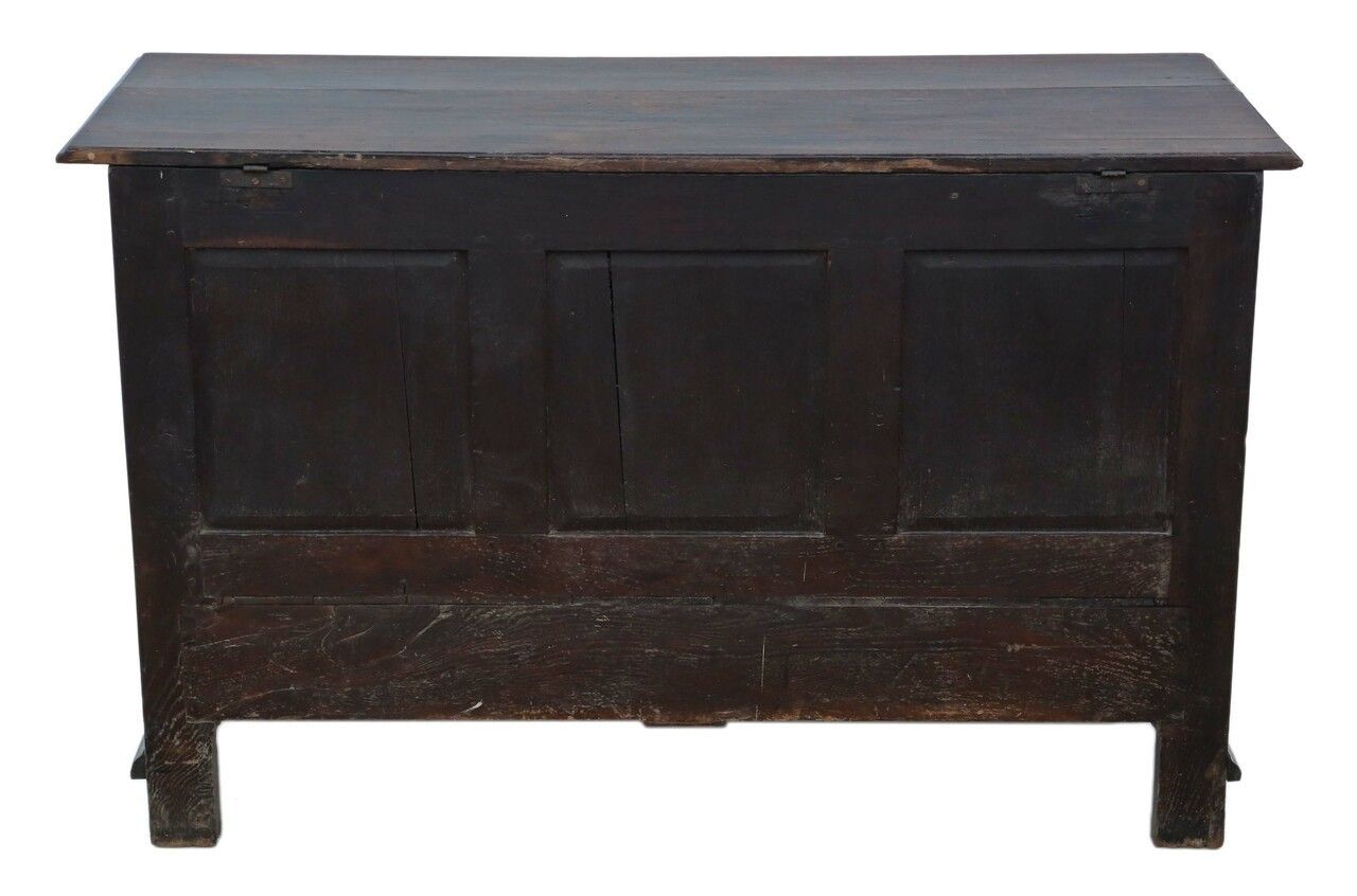 Furniture Georgian Oak Mule Chest Coffer 18th Century photo