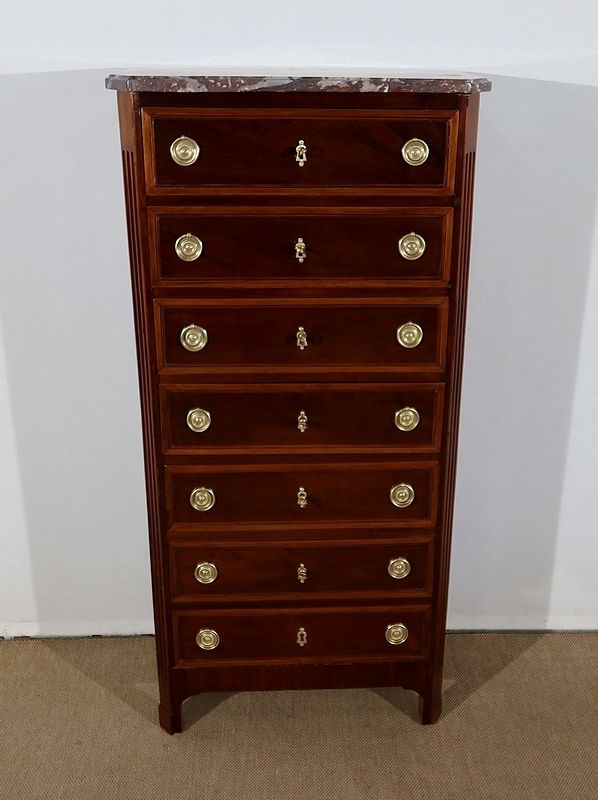 Small Semainier In Mahogany,  Louis XVI Period, 18th Century