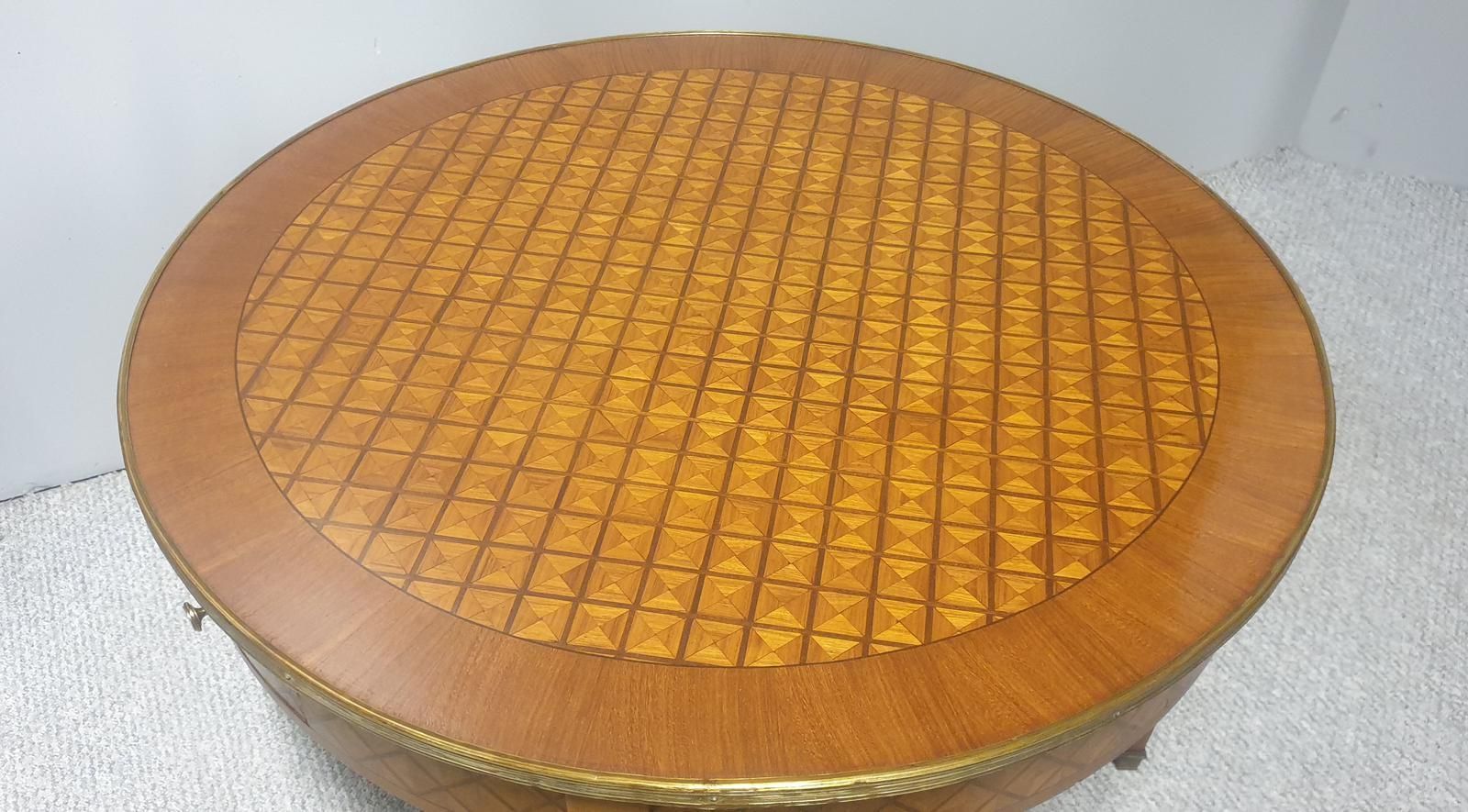 Superb French Marquetry Coffee Table photo Furniture