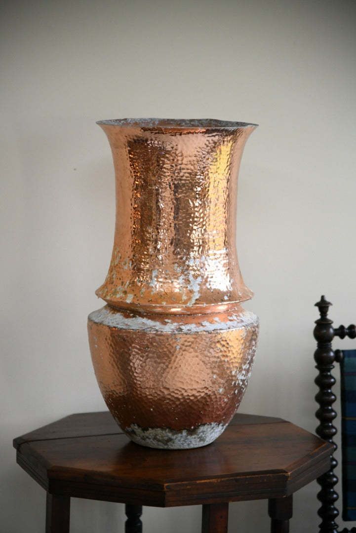 Coppered Aluminium Pot photo Garden Decor