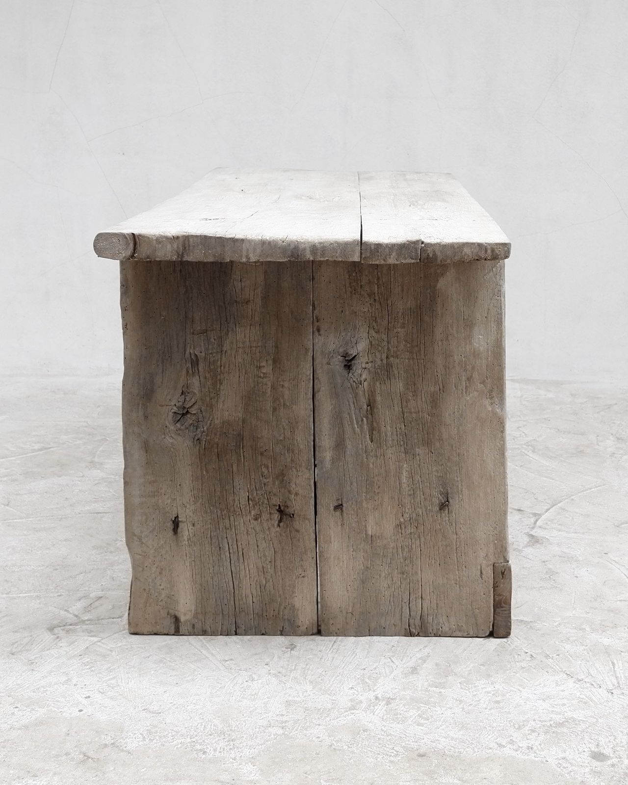 Bleached Out Hewn Slab Table, 18th Century And Earlier photo for sale