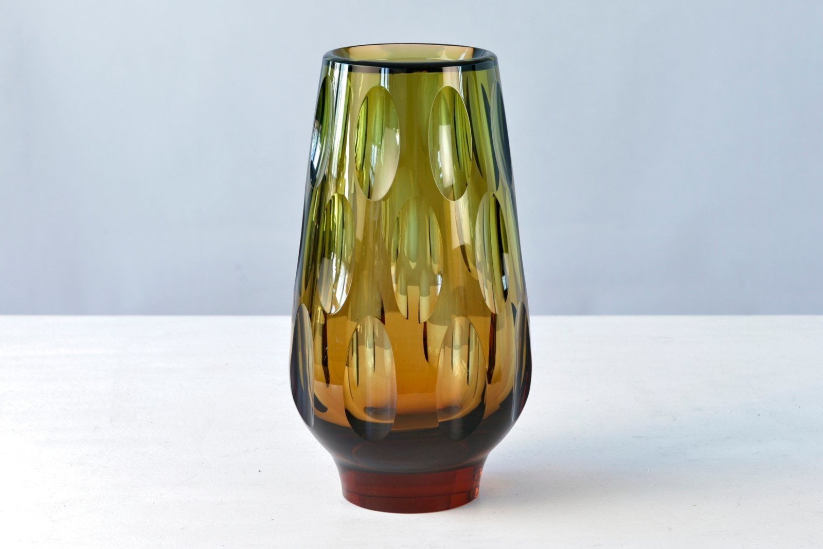 Large Vase Art Glass By Erich Jachmann For Wmf, Germany, 1955 photo vinterior