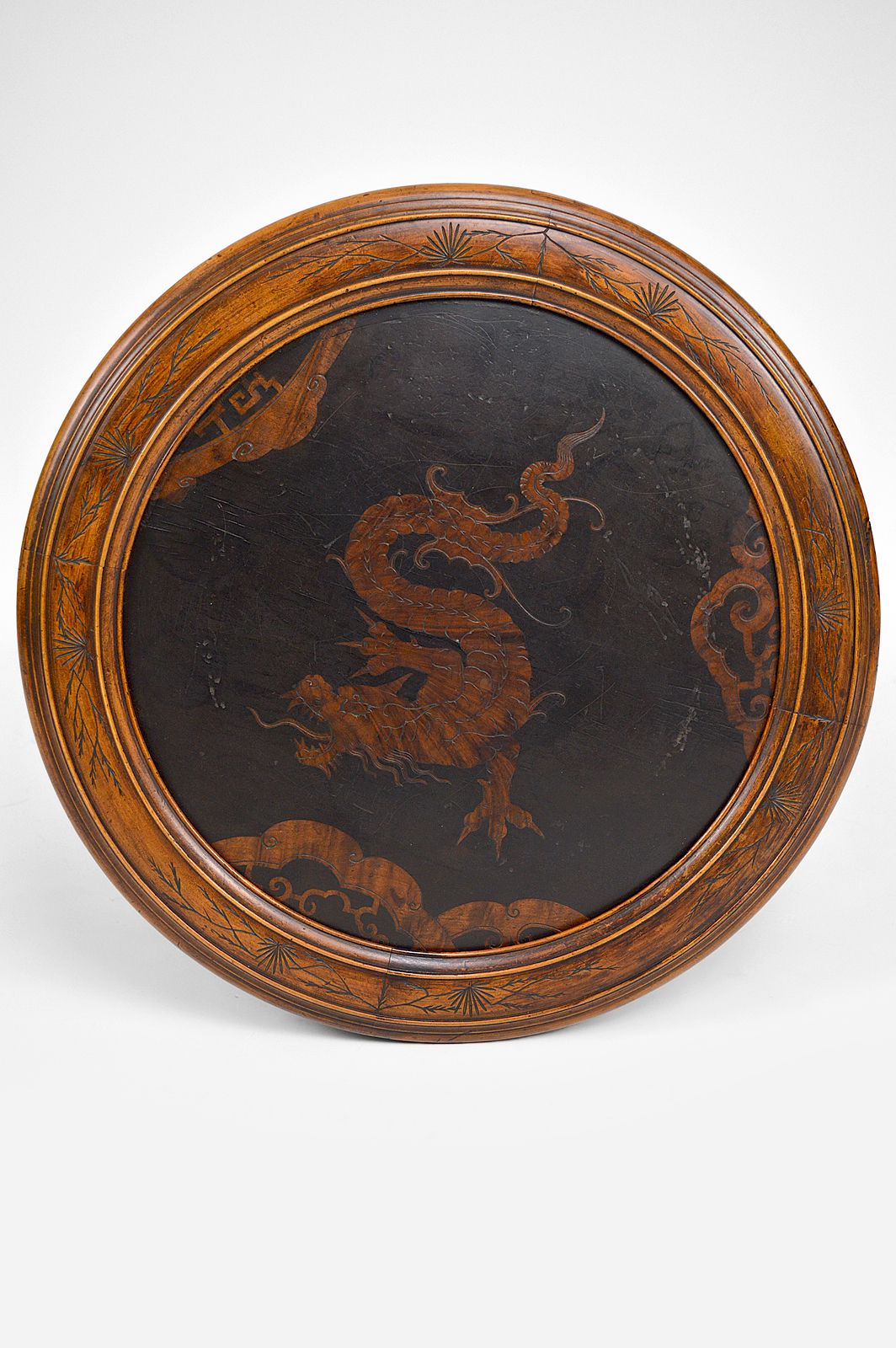 Bookcase Pedestal Table Attributed To Gabriel Viardot, Japonism, Circa 1880 photo vinterior