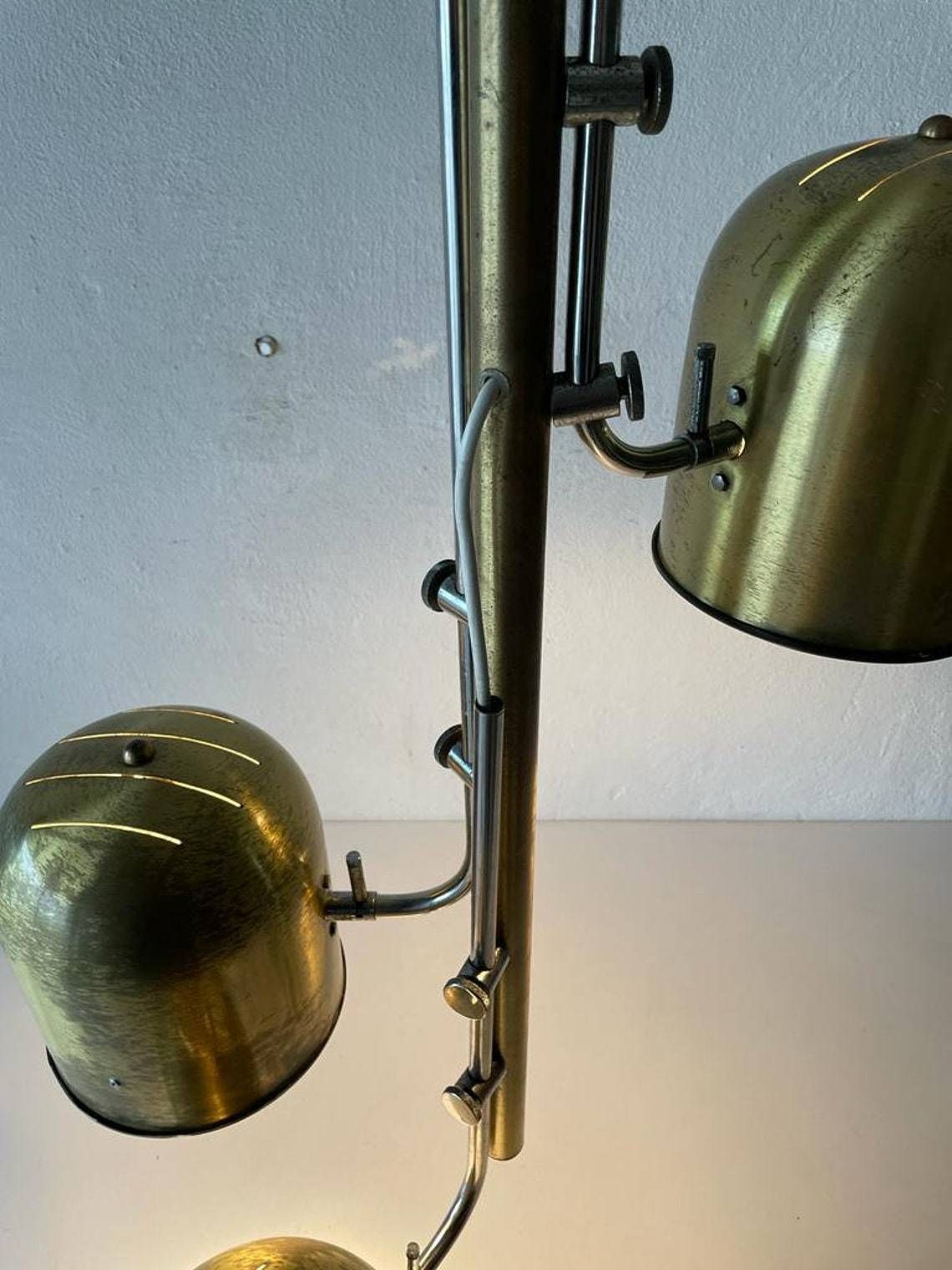photo furniture Italian Triple Shade Spot Ceiling Lamp, 1970s, Italy