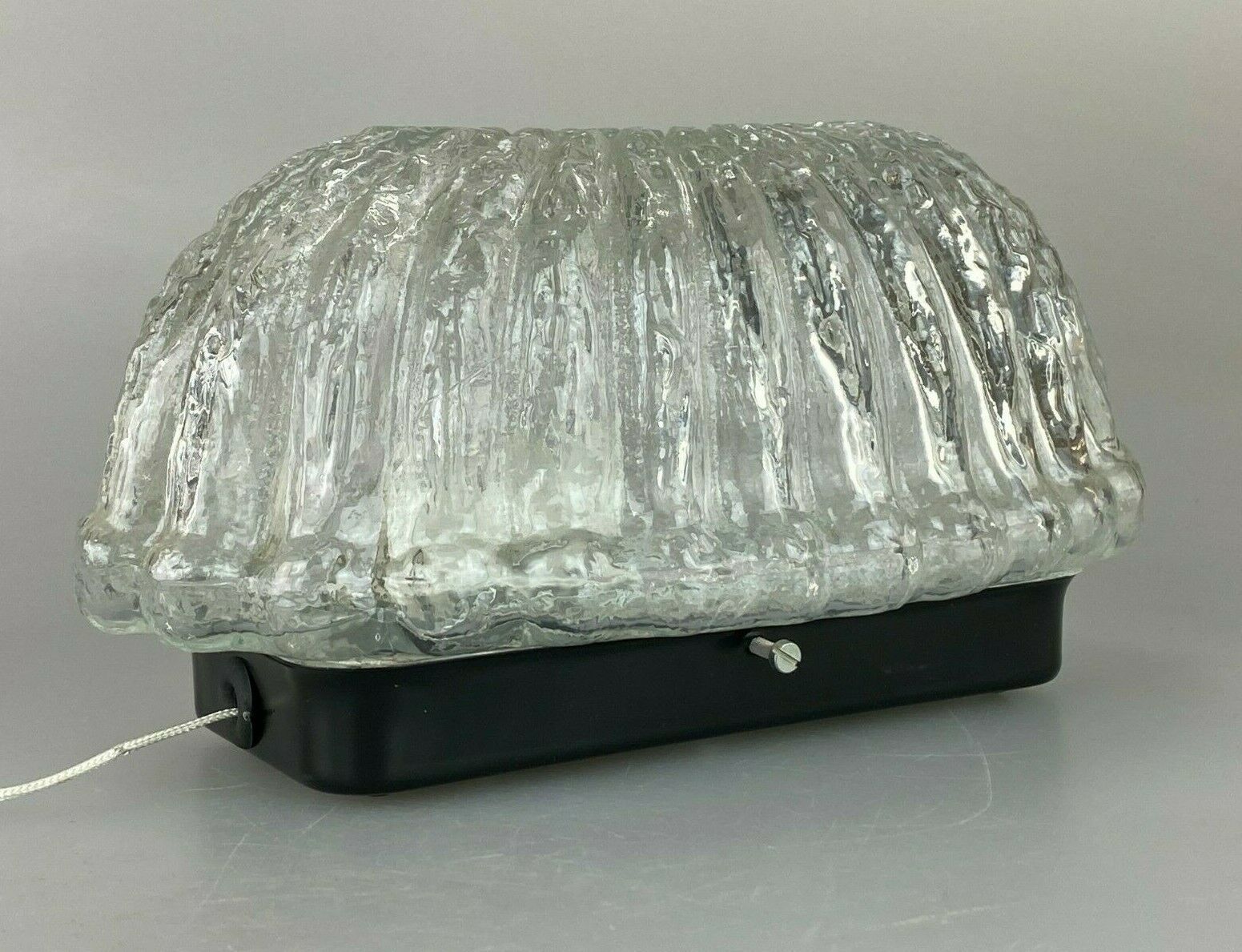 60er 70er Jahre Lampe Leuchte Wandlampe Wall Lamp Glas Space Age Design 60s 70s photo for sale