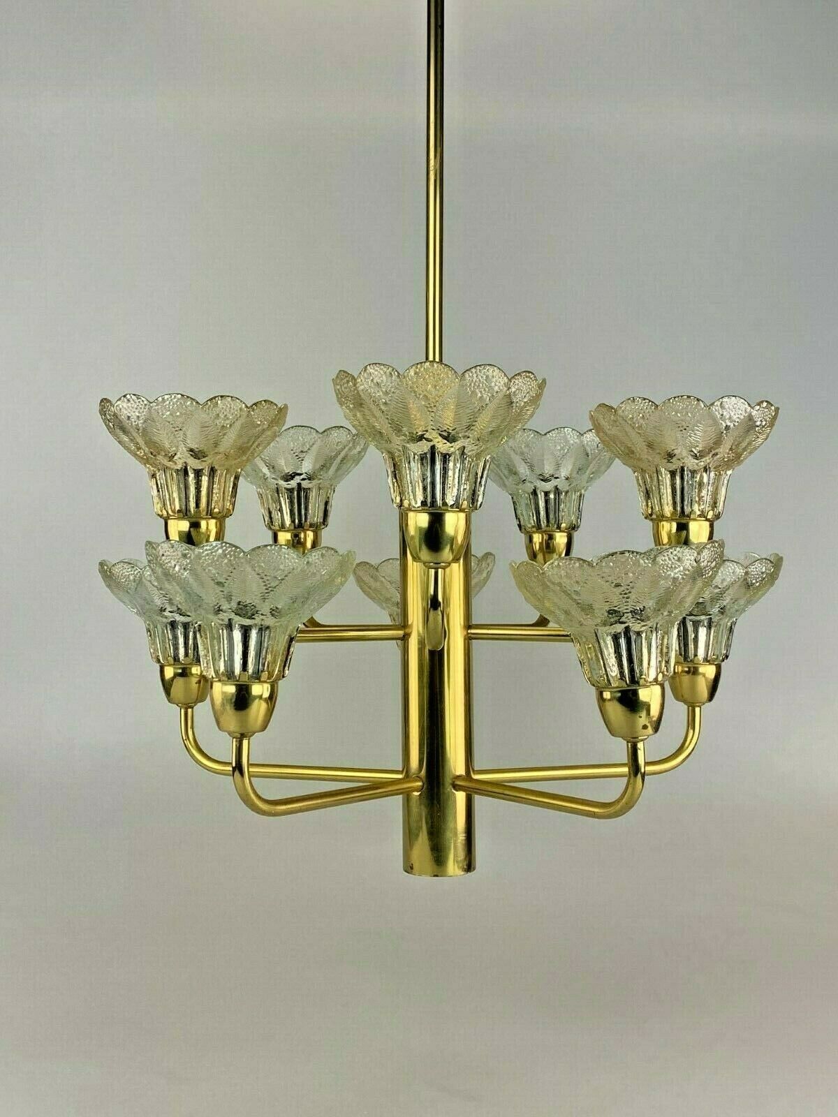 60s 70s Lamp Fixture Ceiling Lamp Chandelier Chandelier Glass Space Age