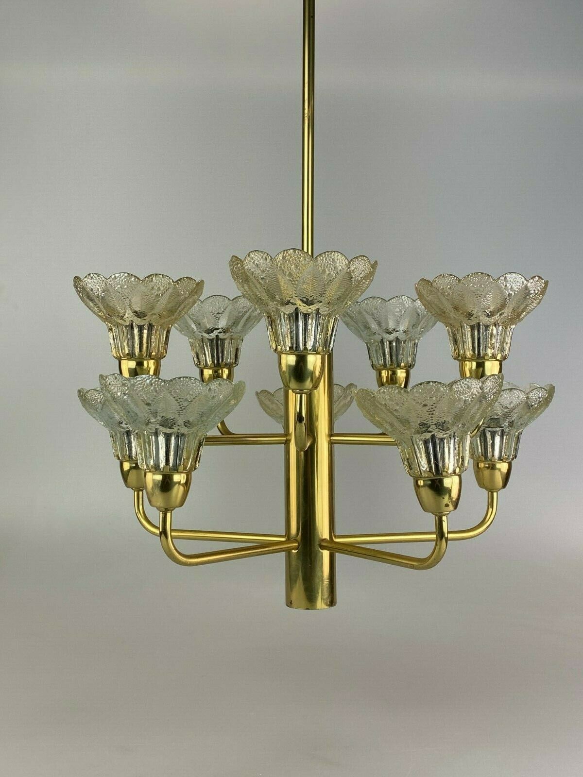 60s 70s Lamp Fixture Ceiling Lamp Chandelier Chandelier Glass Space Age photo furniture