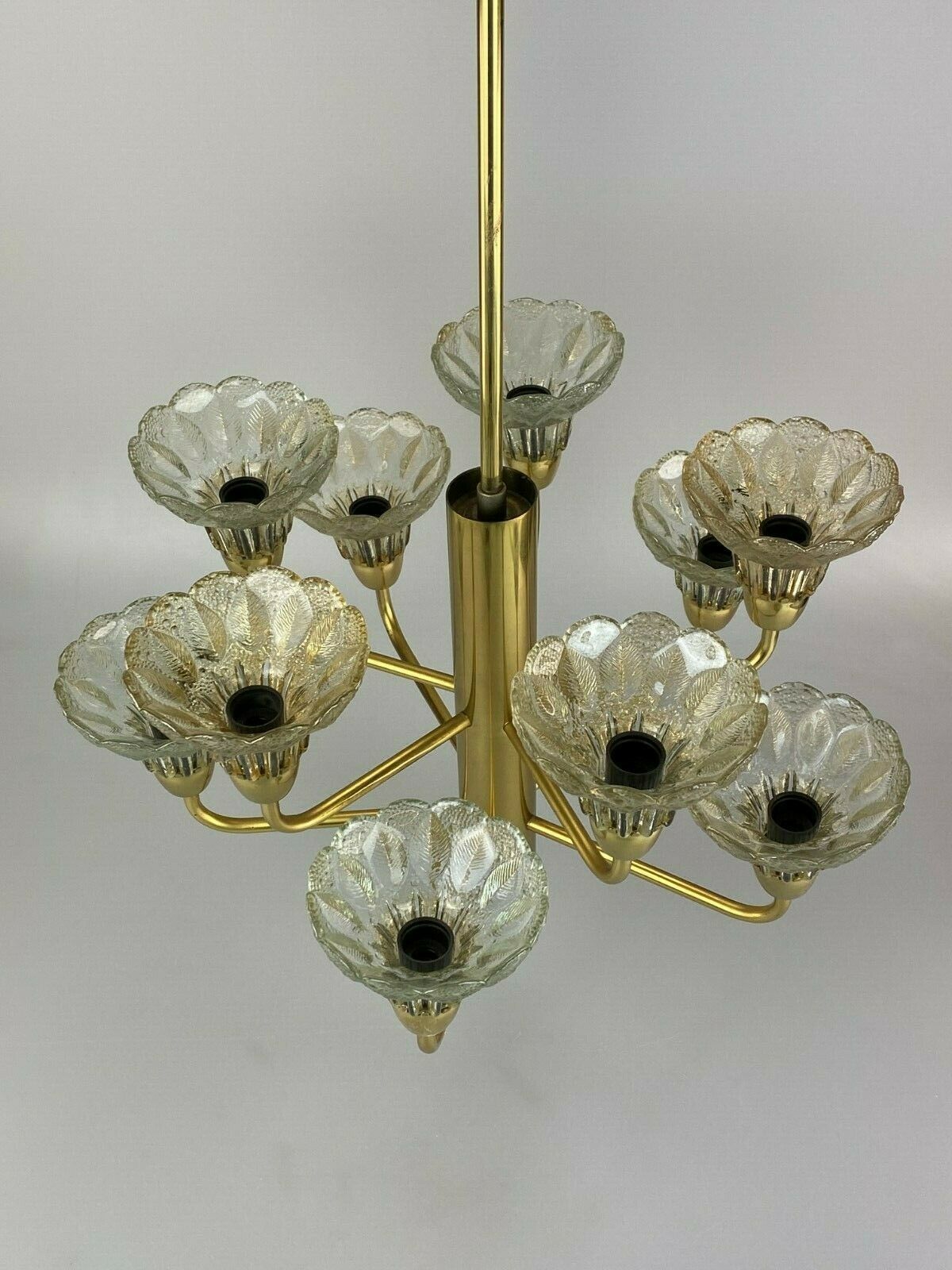 60s 70s Lamp Fixture Ceiling Lamp Chandelier Chandelier Glass Space Age photo buy