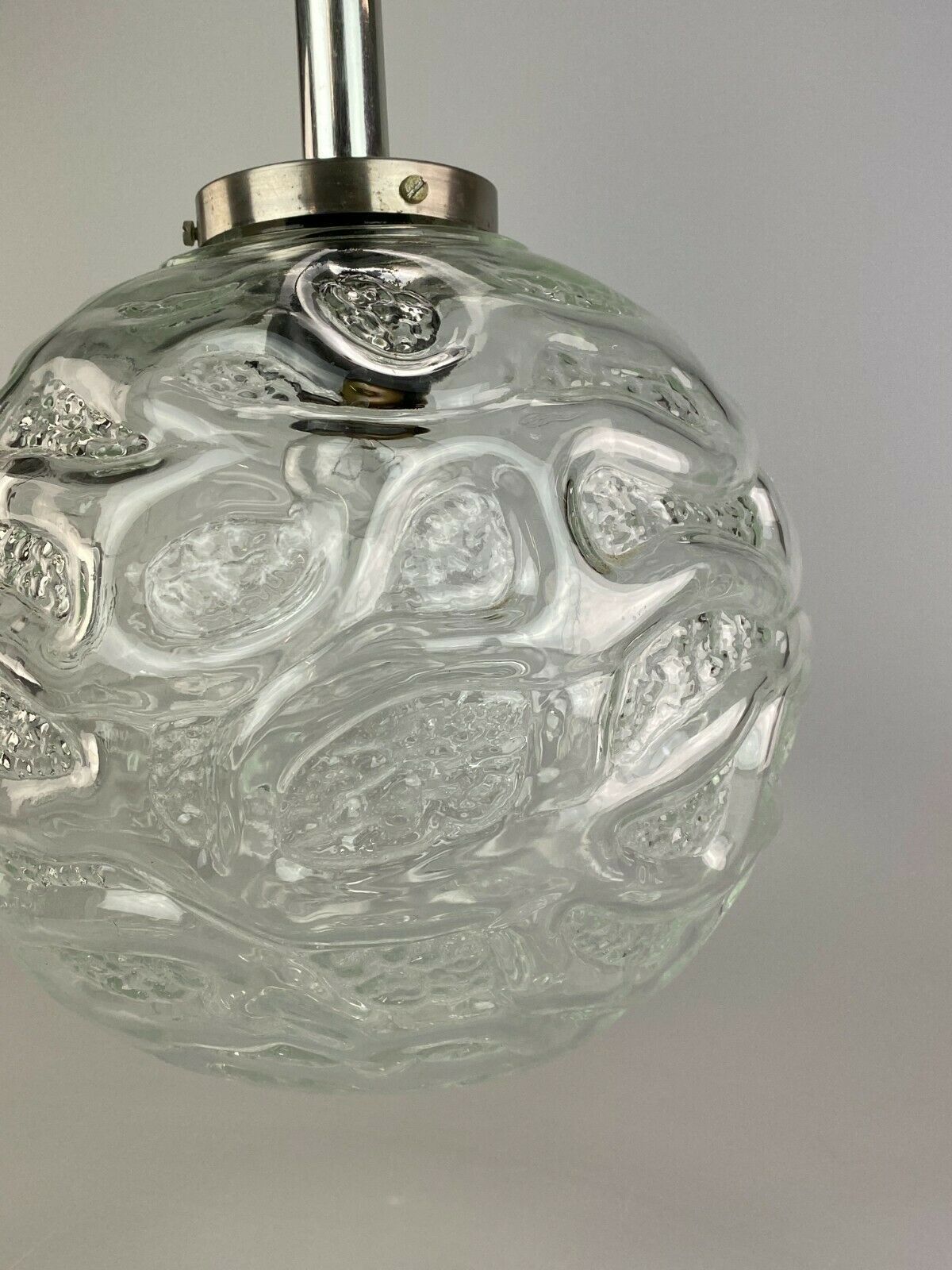 70s Lamp Lamp Ball Lamp Hanging Lamp Glass Ceiling Lamp Space Age Design photo 107.0