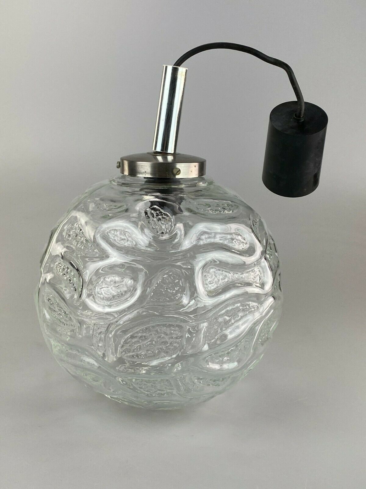 70s Lamp Lamp Ball Lamp Hanging Lamp Glass Ceiling Lamp Space Age Design photo vintage