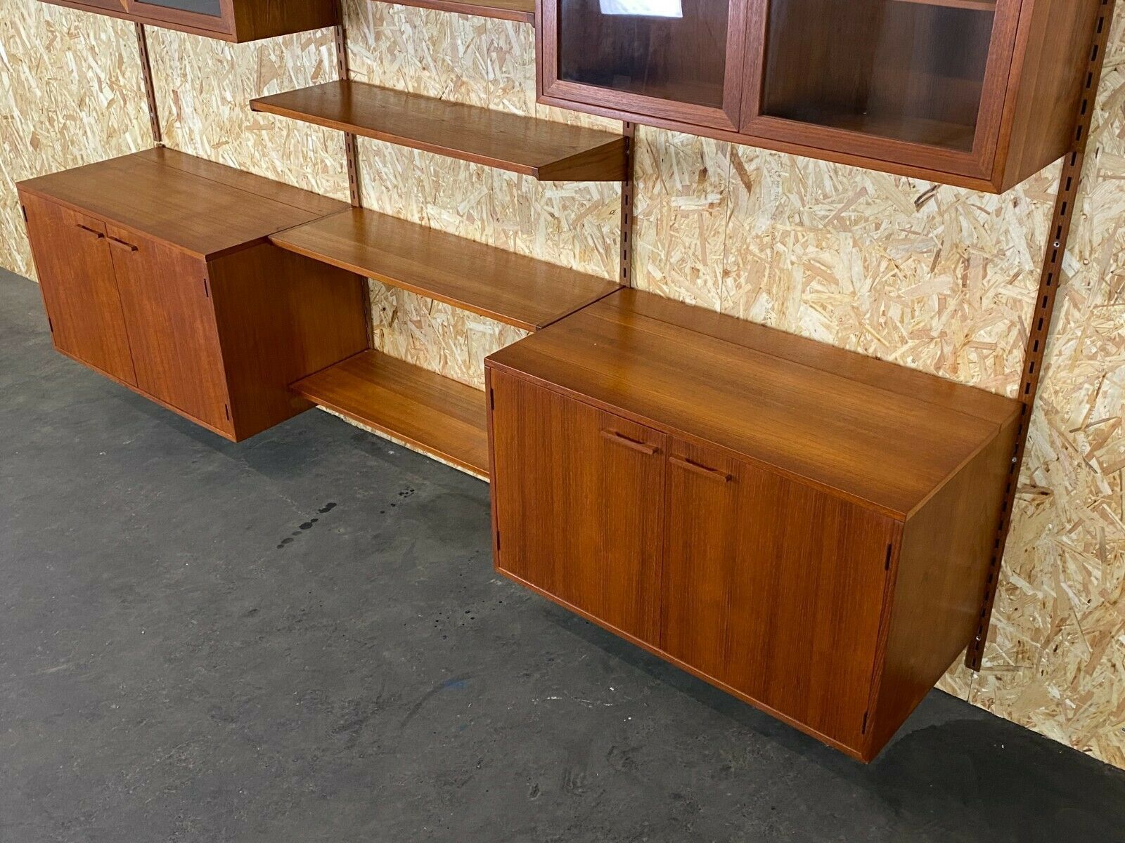 60s 70s Teak Teak Shelf Wall Unit Kai Kristiansen Danish Design photo vintage