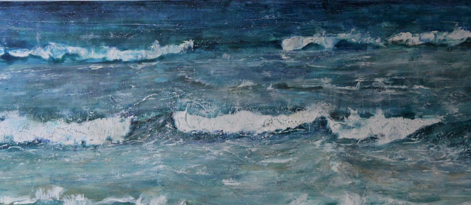 "Ultramarine" Seascape Oil Painting By Penny Rumble photo furniture