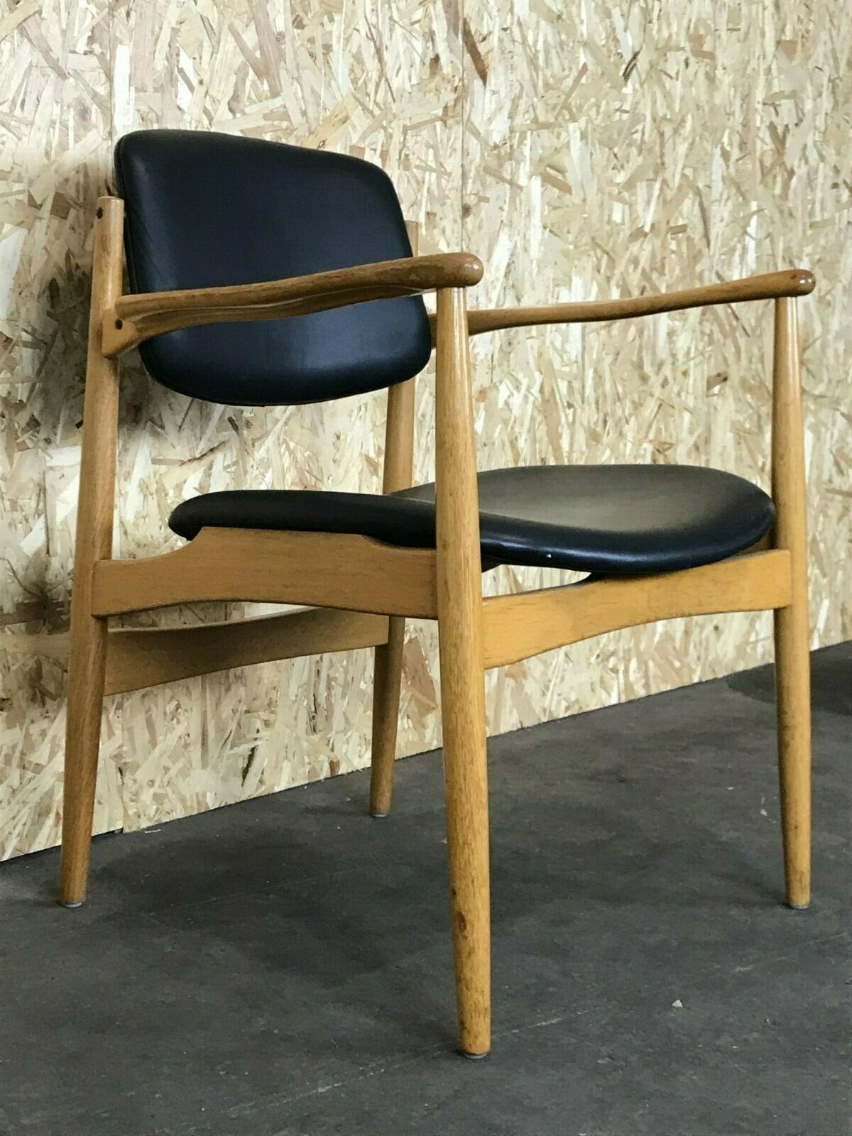 60s 70s Dining Chair Arm Chair Danish Design Oak Eiche Denmark 60s photo for sale
