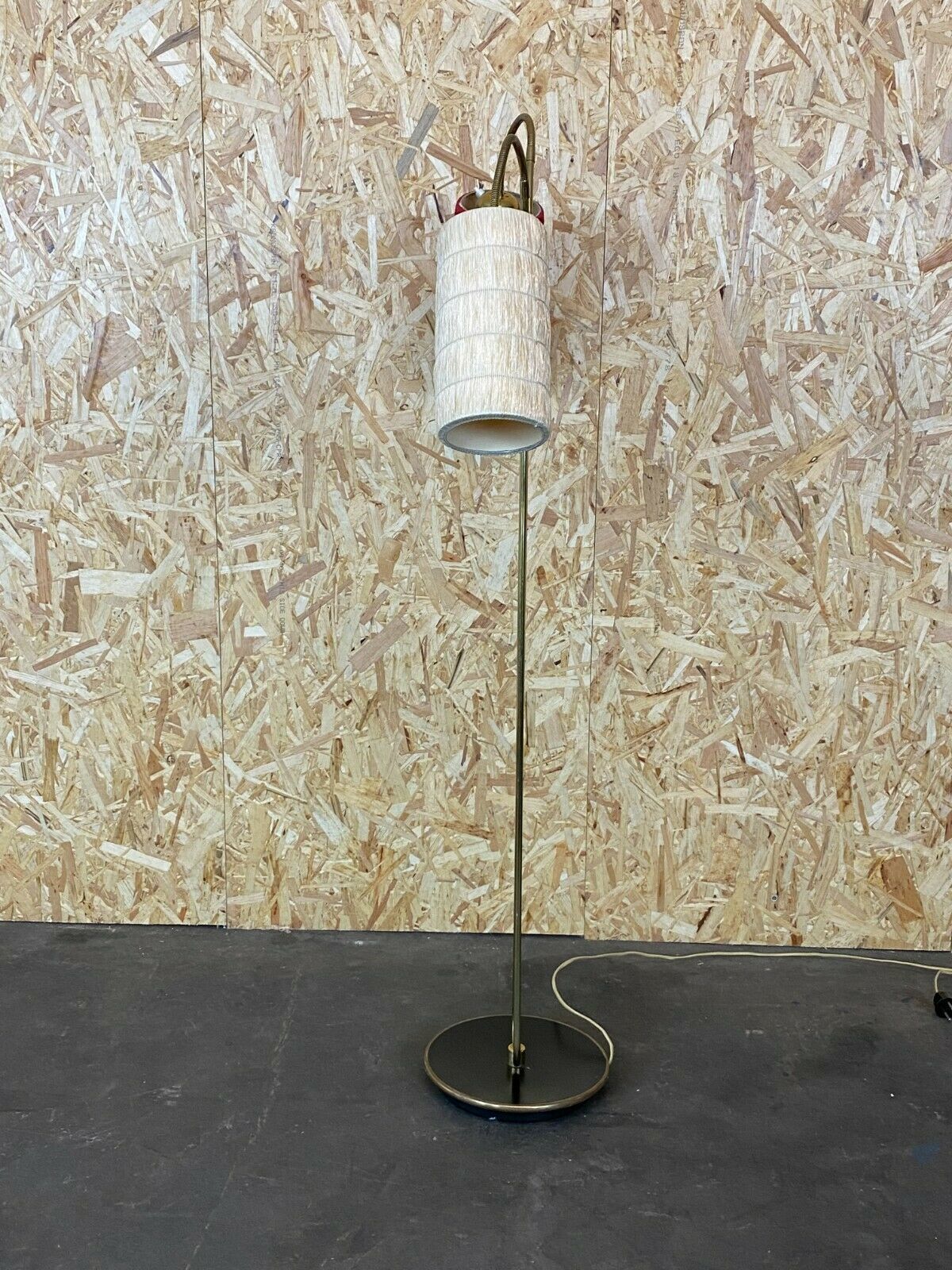 657.0 50s 60s Lamp Light Floor Lamp Bag Lamp Mid Century Glass Design 50s photo