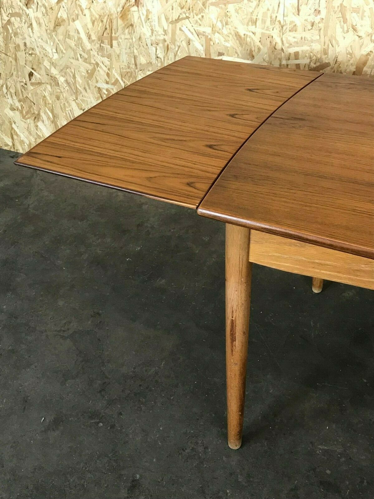 Oak Teak Dining Table Danish Modern Design Denmark 60s photo furniture