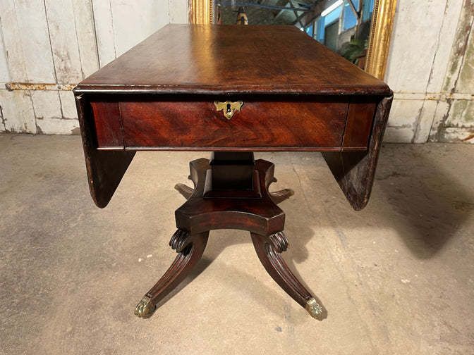 Early Antique Georgian George II Flame Mahogany Breakfast Table Circa 1740 photo for sale