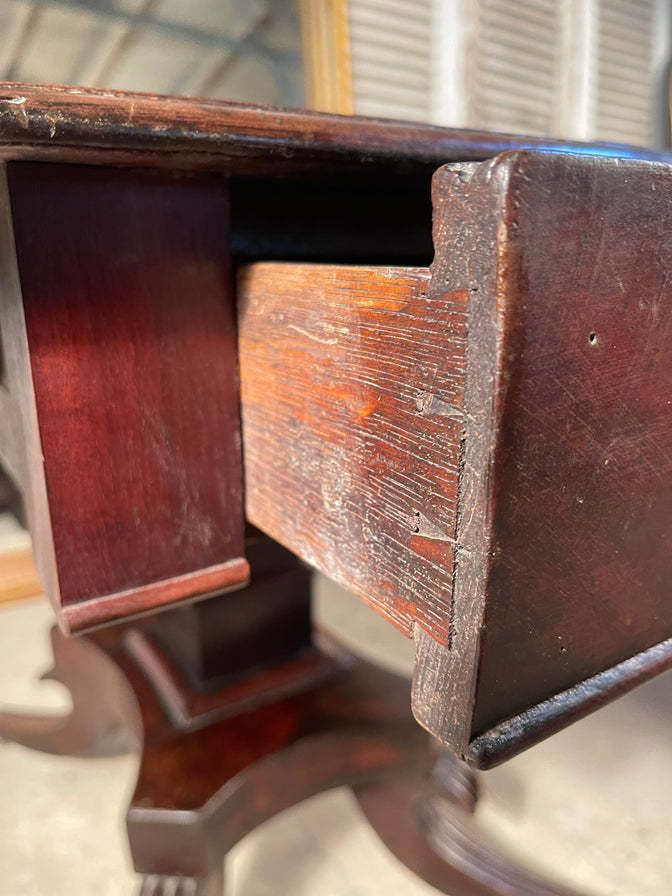 Early Antique Georgian George II Flame Mahogany Breakfast Table Circa 1740 photo Furniture