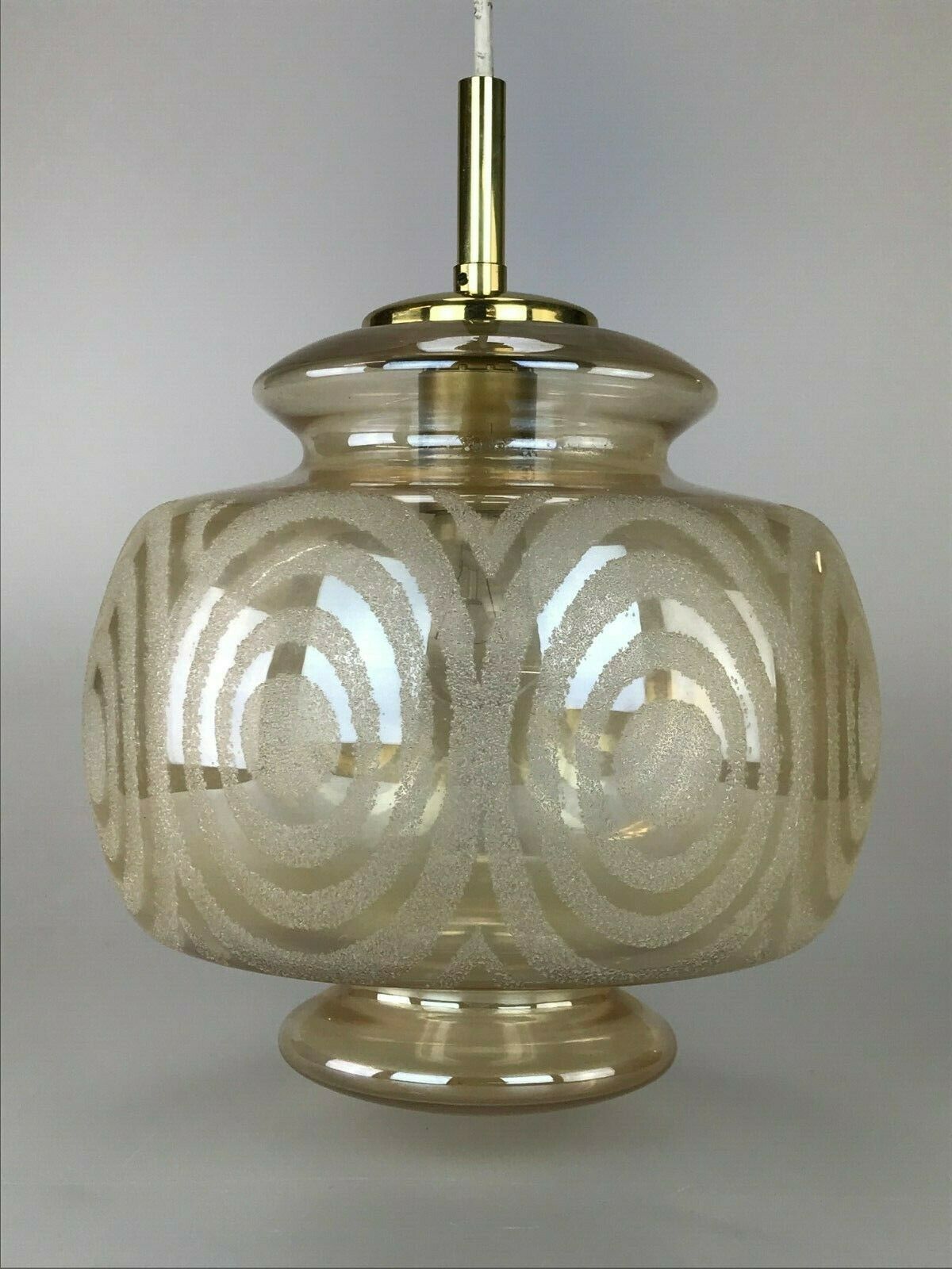 60s 70s Lamp Hanging Lamp Ball Lamp Bubble Brass Glass Space Age Design photo furniture