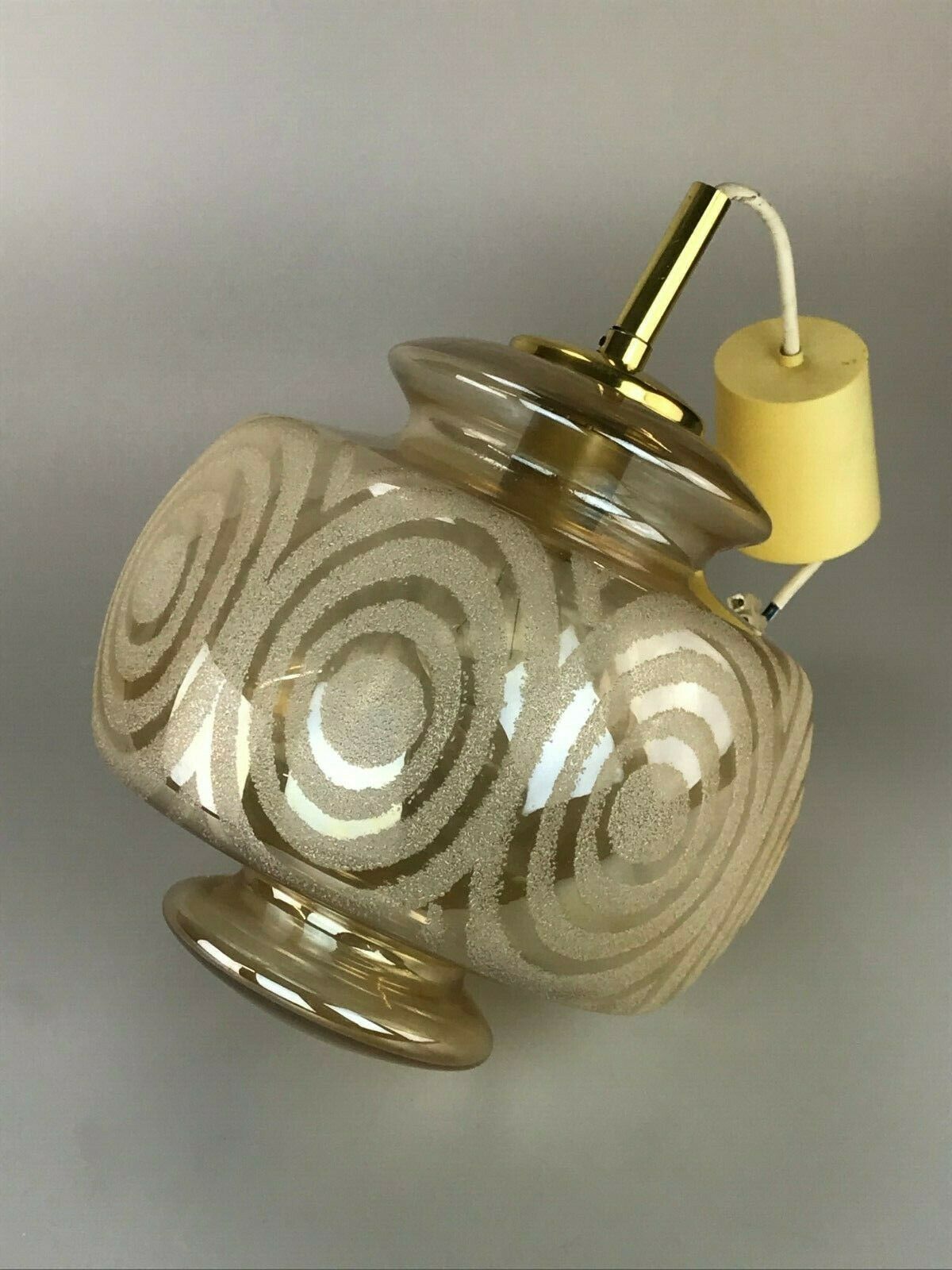 photo for sale 60s 70s Lamp Hanging Lamp Ball Lamp Bubble Brass Glass Space Age Design