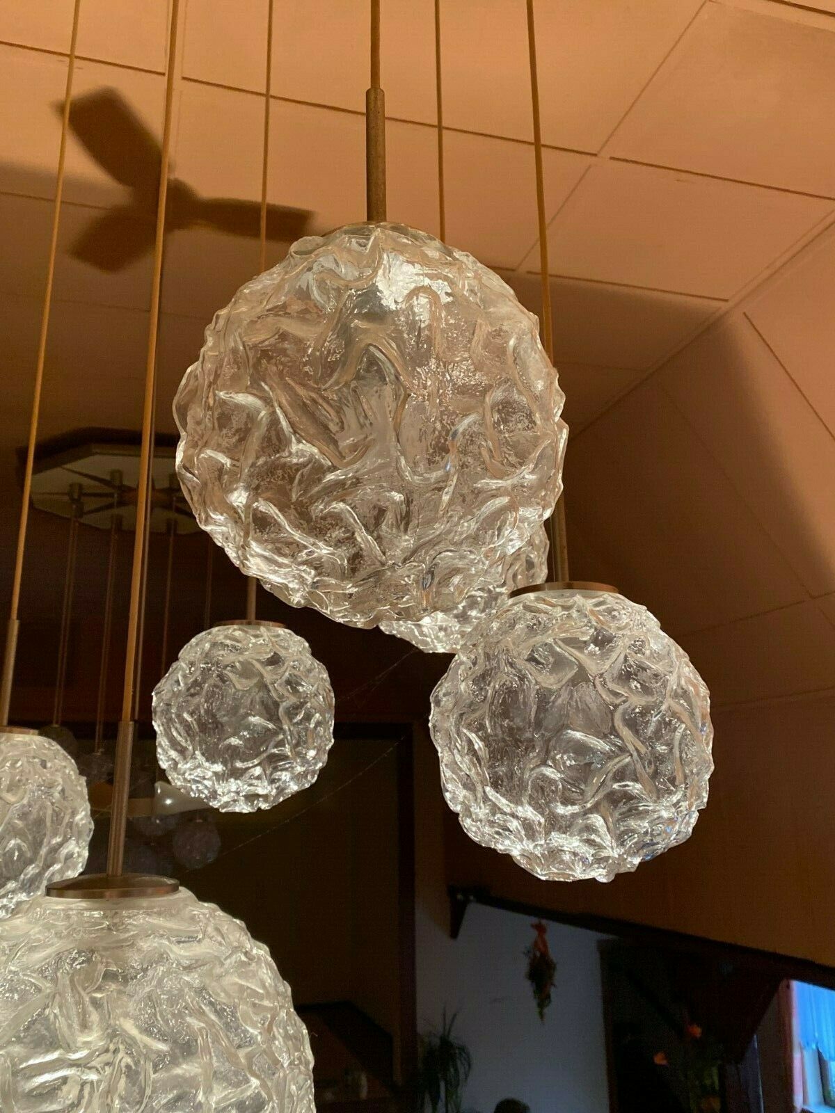 photo furniture Xxl 60s 70s Ceiling Light Hanging Lamp Cascade Lamp Hillebrand Design 60s