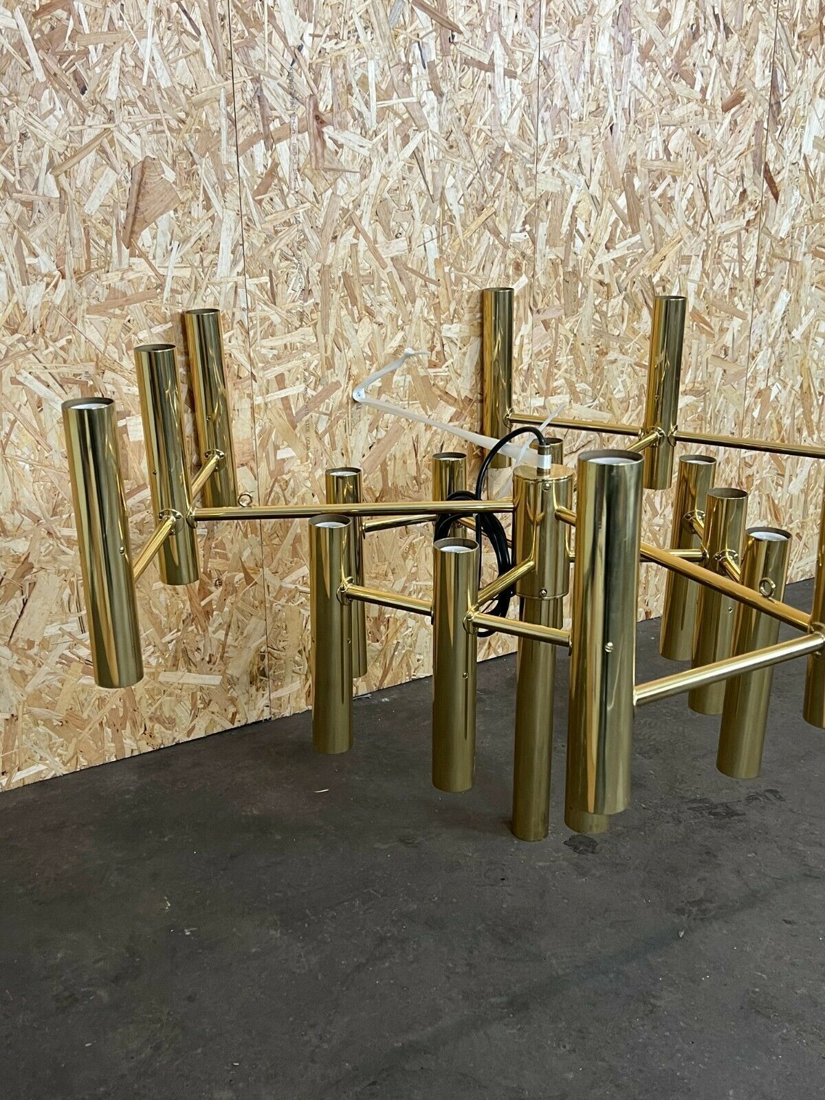 Xxl 60s 70s Chandelier Chandelier Gaetano Sciolari For Sciolari Brass Design photo vintage