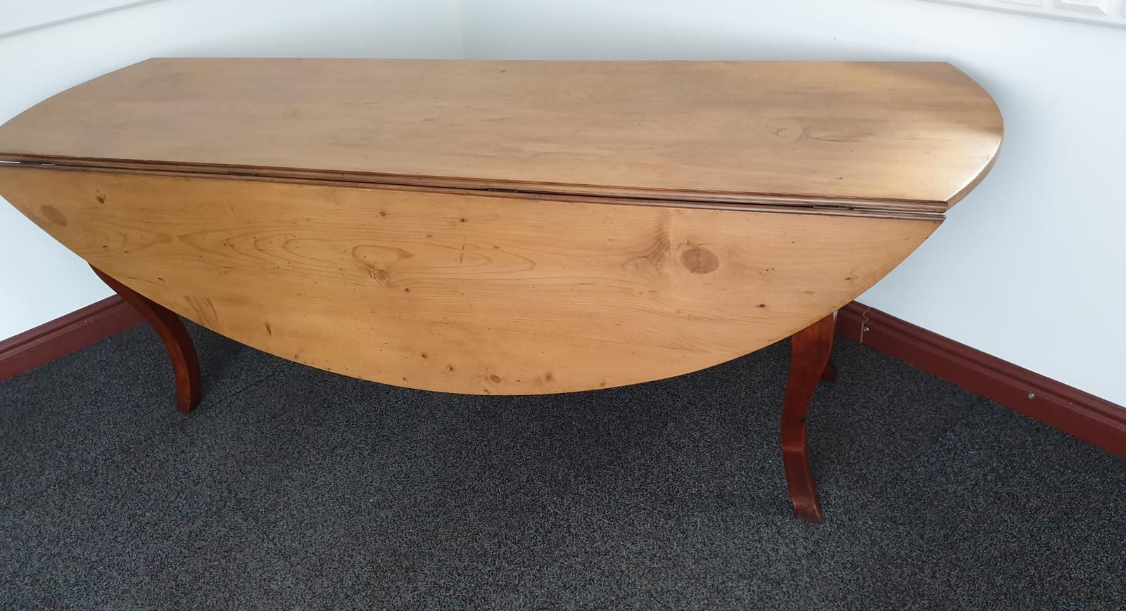photo furniture Large French Fruitwood & Pine Farmhouse Kitchen Table