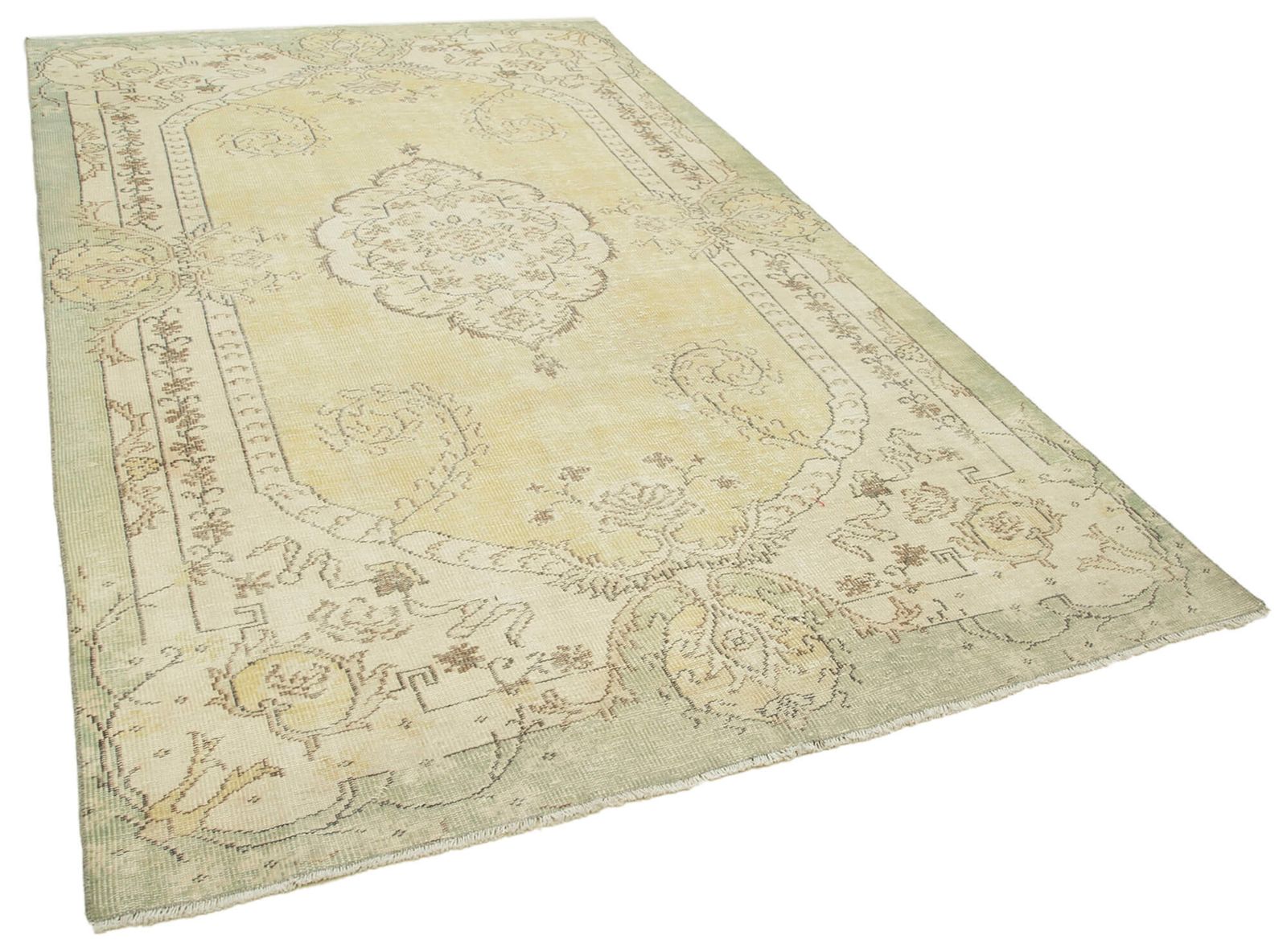 Turkish Handmade 1980s 186 Cm X 313 Cm Beige Wool Vintage Rug photo furniture